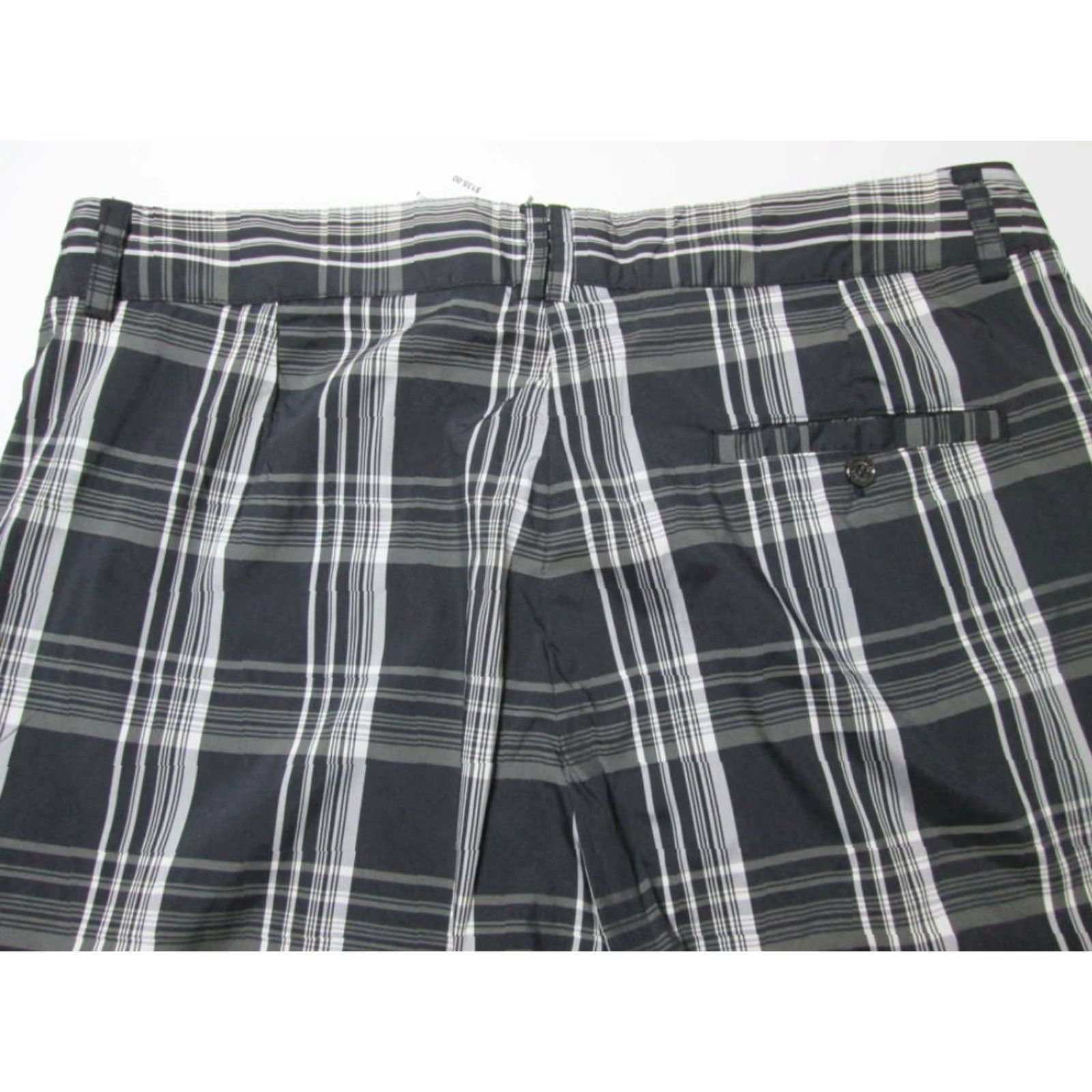 BUGATCHI Bugatchi Bermuda Shorts Black Check Pockets NWT Womens Size 6 Casual Chino Bermuda Shorts Size 28" / US 6 / IT 42 - 5 Thumbnail