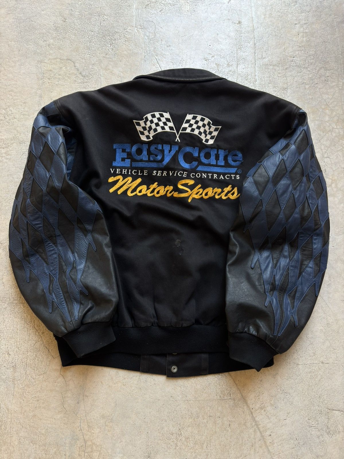 Jeff Hamilton VINTAGE 90s Jeff Hamilton Racing Jacket EasyCare MotorSports Size US XL / EU 56 / 4 - 2 Thumbnail