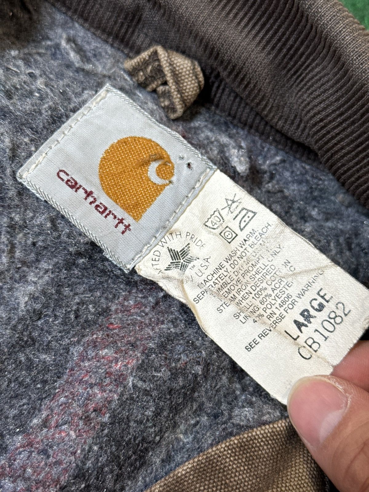 Carhartt × Vintage 90s Carhartt PERFECT DISTRESS Chore Detroit J97 J01 Jacket Size US L / EU 52-54 / 3 - 2 Thumbnail