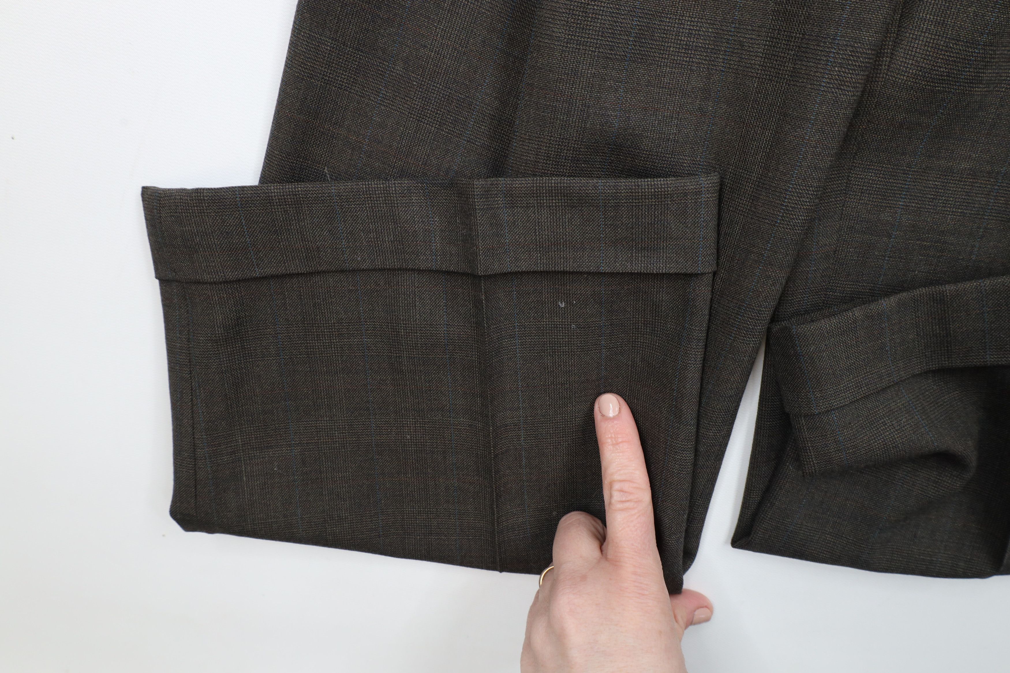 Vintage Vintage 70s Streetwear Pleated Cuffed Wide Leg Chino Pants Size US 36 / EU 52 - 7 Thumbnail