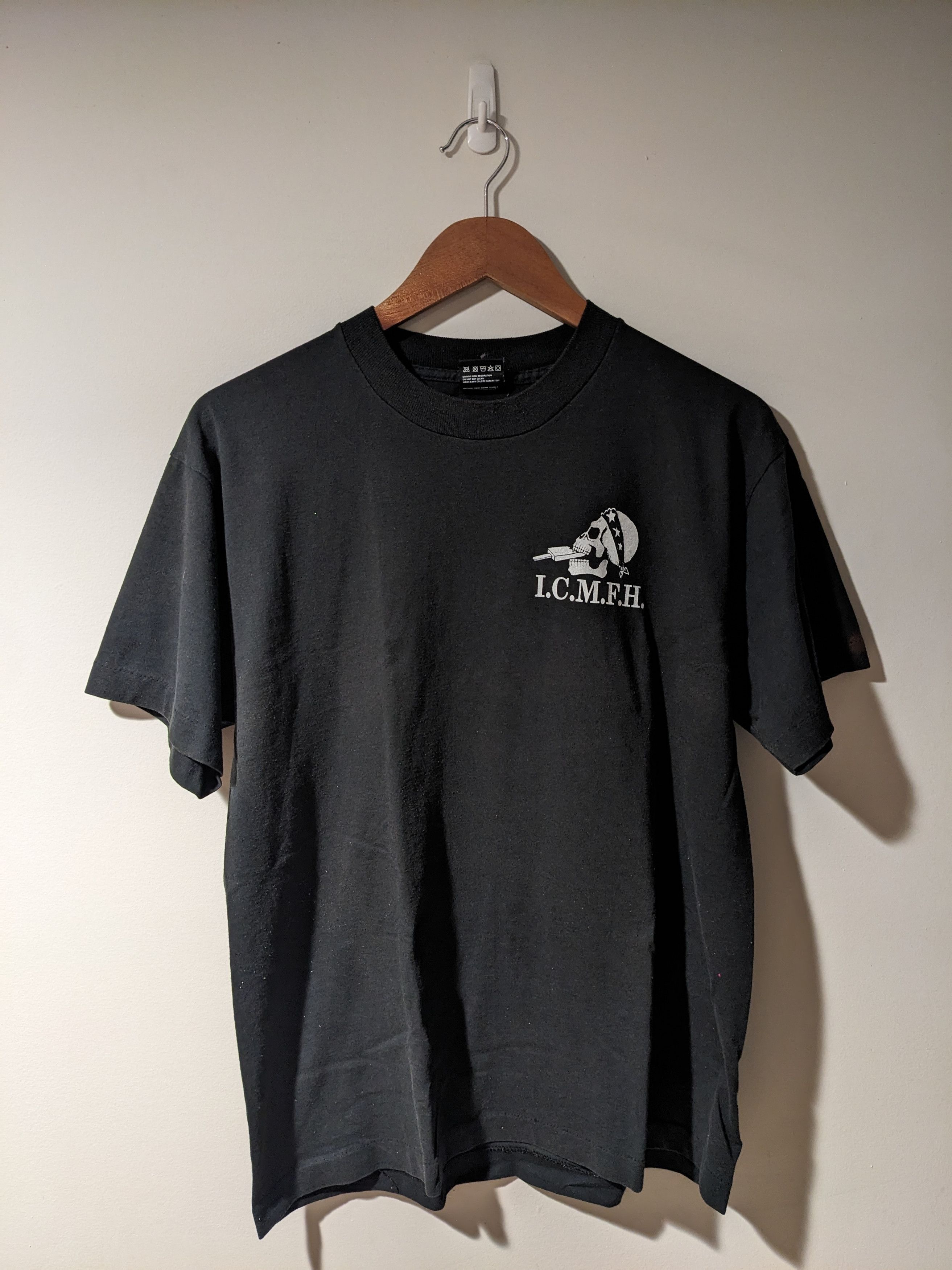 Harley Davidson × Vintage Vintage 90s Ice Cream Man From Hell Biker Motorcycle T-Shirt Size US L / EU 52-54 / 3 - 3 Thumbnail