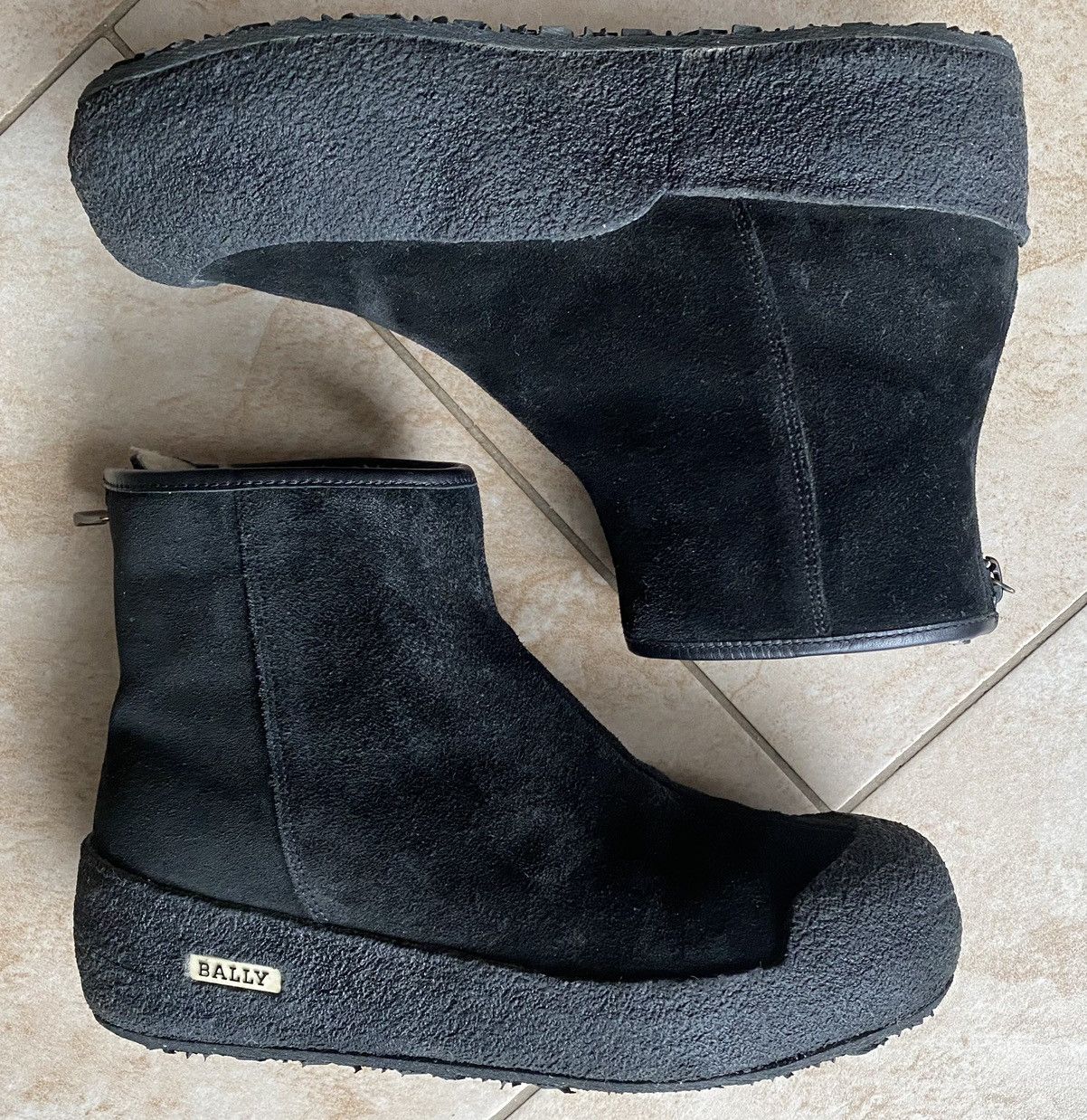 image of Bally Guard Ii Leather Snow Boots In Black, Women's (Size 6)