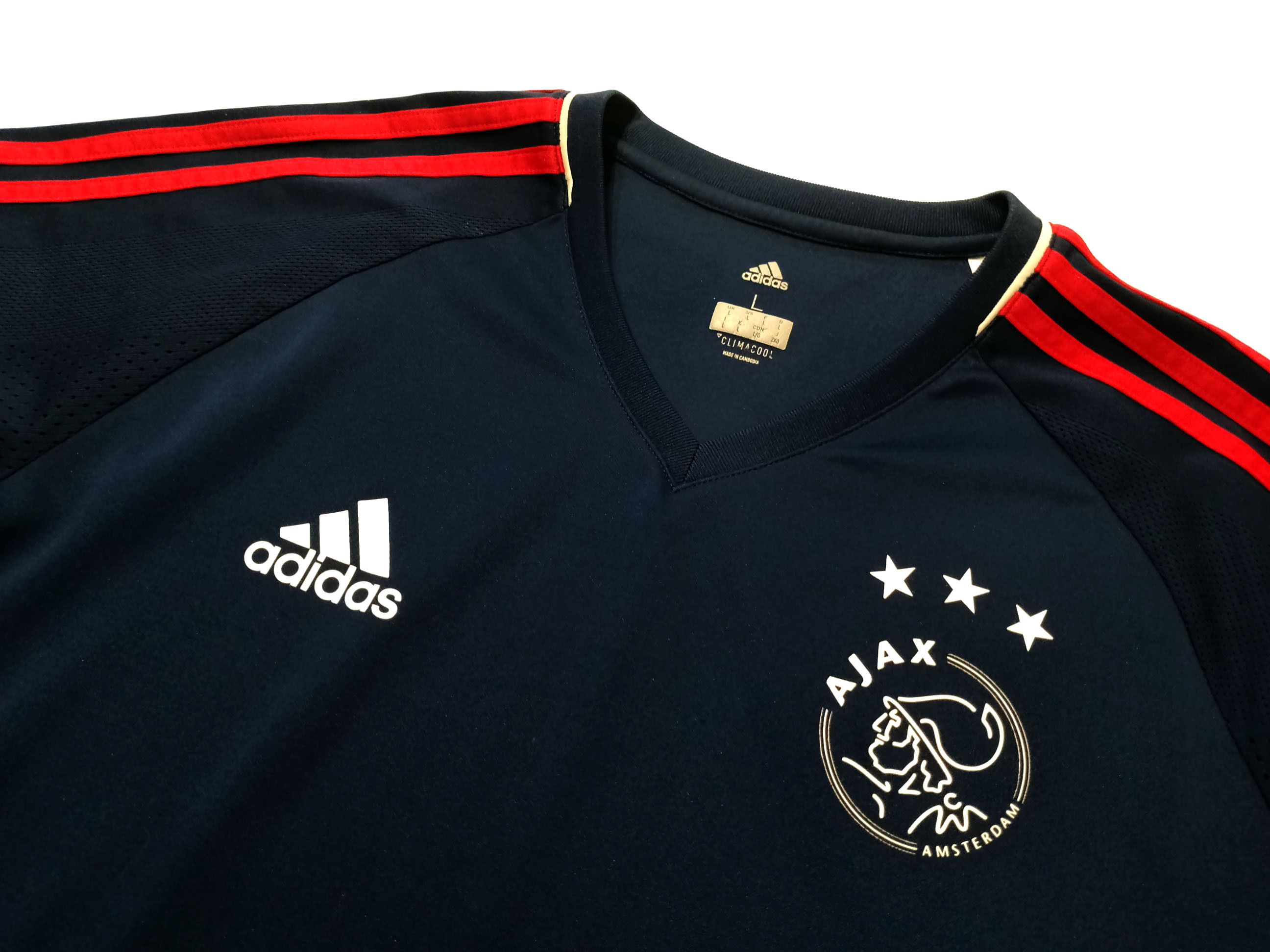 Adidas Ajax Training Football Shirt 2017–2018 by Adidas – Size L Size US L / EU 52-54 / 3 - 3 Thumbnail
