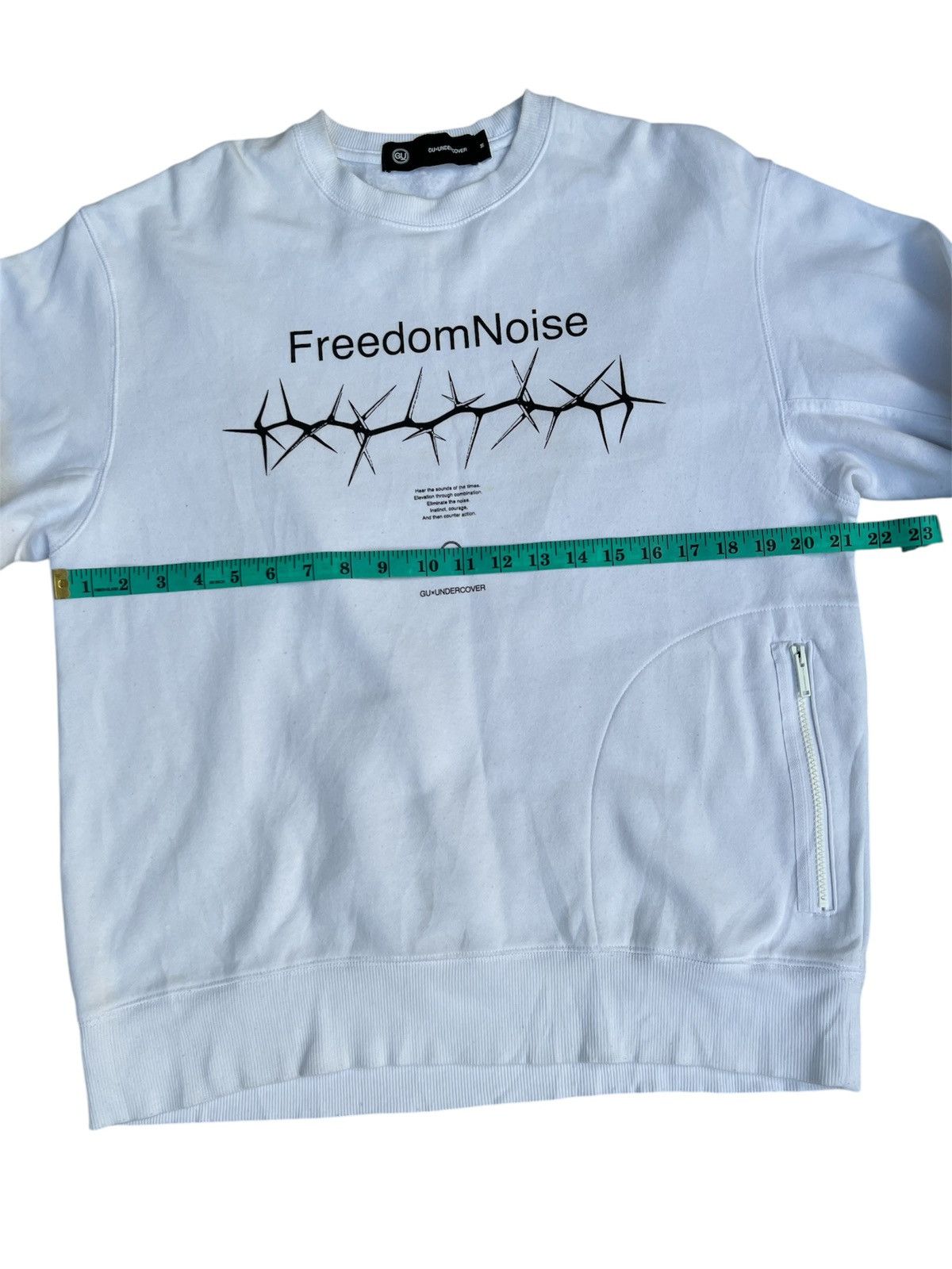 Undercover 🔥🎧"FREEDOM NOISE" GUxUNDERCOVER White Sweatshirts Size US M / EU 48-50 / 2 - 16 Thumbnail