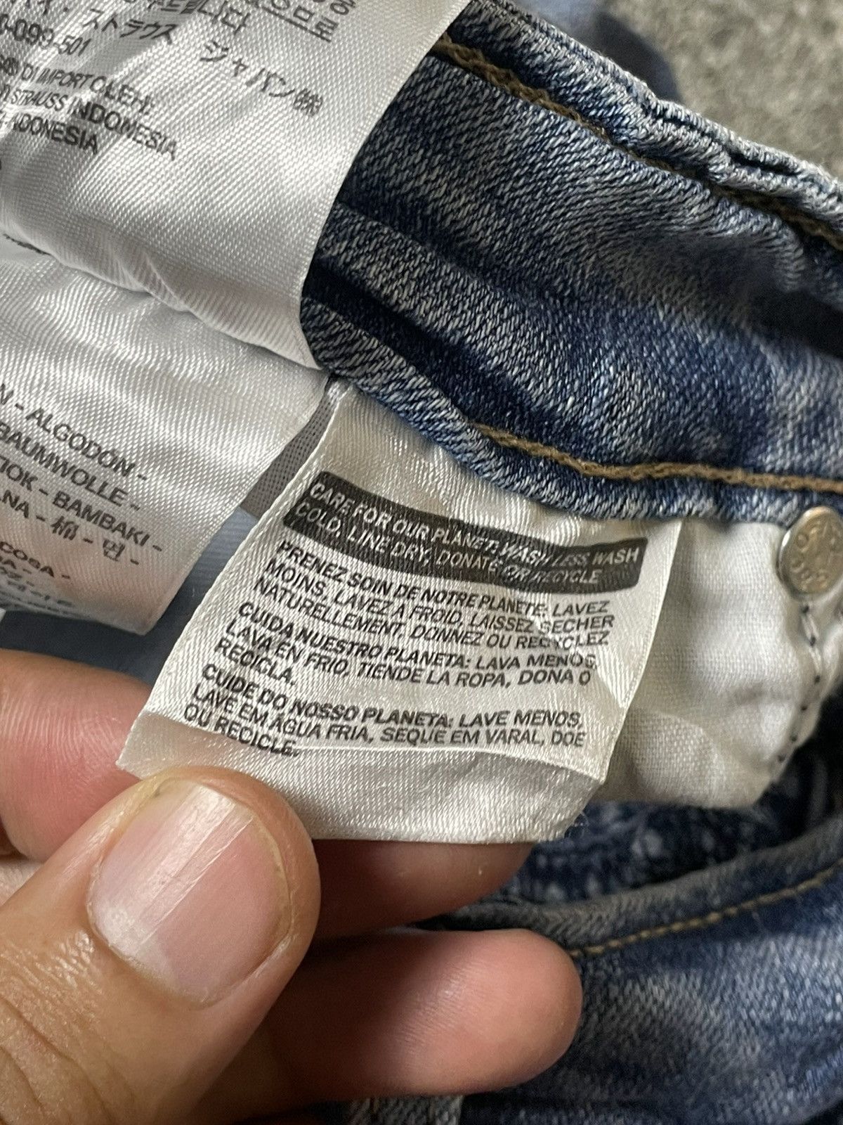 Levi's × Vintage Vintage LEVIS High Rise Skinny Denim Jeans (117) Size US 28 / EU 44 - 9 Thumbnail
