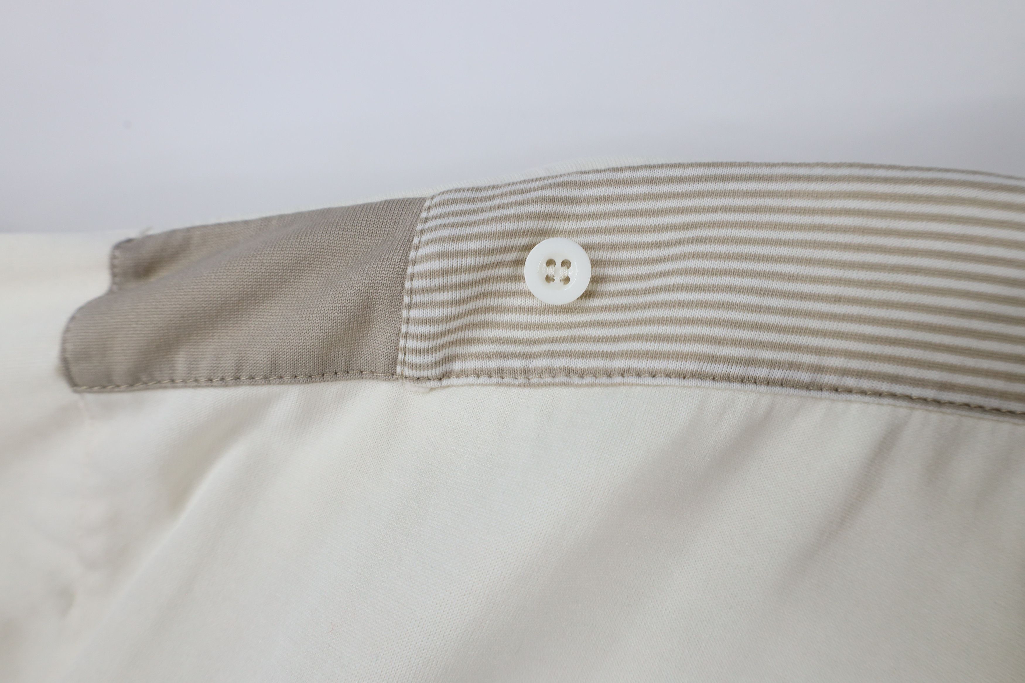 Vintage Vintage 90s Streetwear Collared Pullover Polo Shirt Cream Size US L / EU 52-54 / 3 - 7 Thumbnail