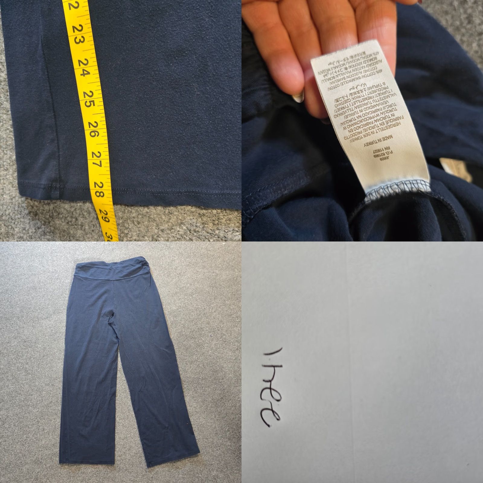 Boden Boden Pants Womens Size 8 Navy Blue Wide Leg Pull On Lounge Comfort Casual Yoga Size 30" / US 8 / IT 44 - 8 Thumbnail
