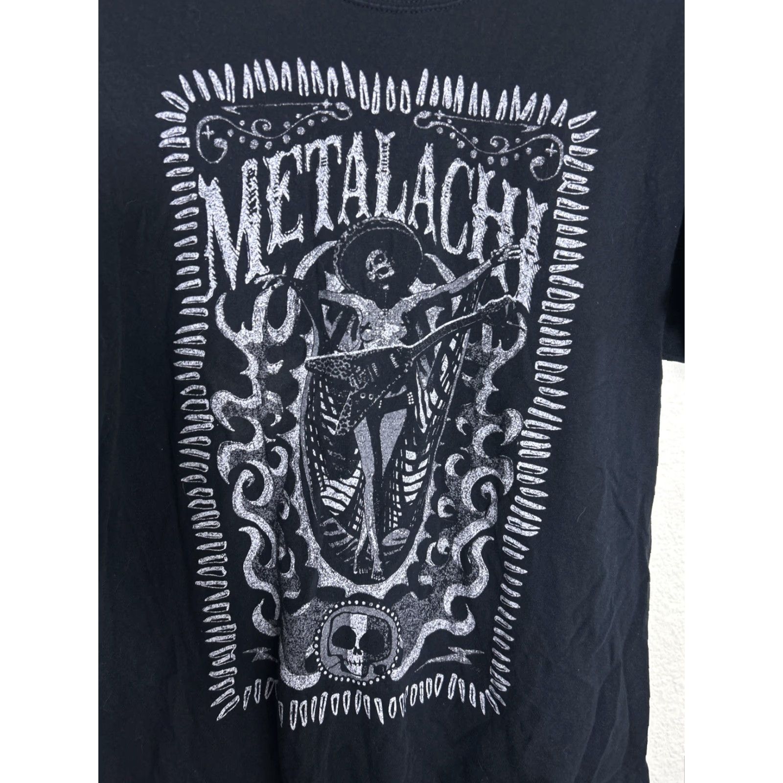 Gildan Metalachi T Shirt Mens Large Black Heavy Metal Mariachi Crucified Size US L / EU 52-54 / 3 - 5 Thumbnail