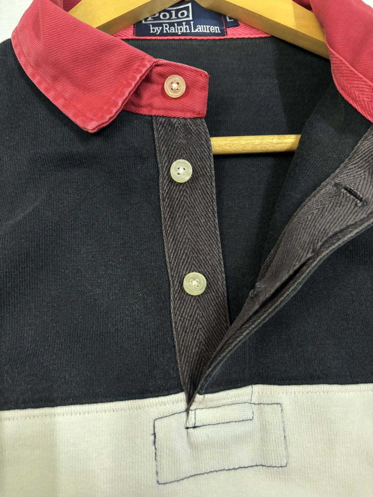 Ralph Lauren Vintage 90s Ralph Lauren Polo Rugby Long Sleeve Shirt Size US L / EU 52-54 / 3 - 5 Thumbnail