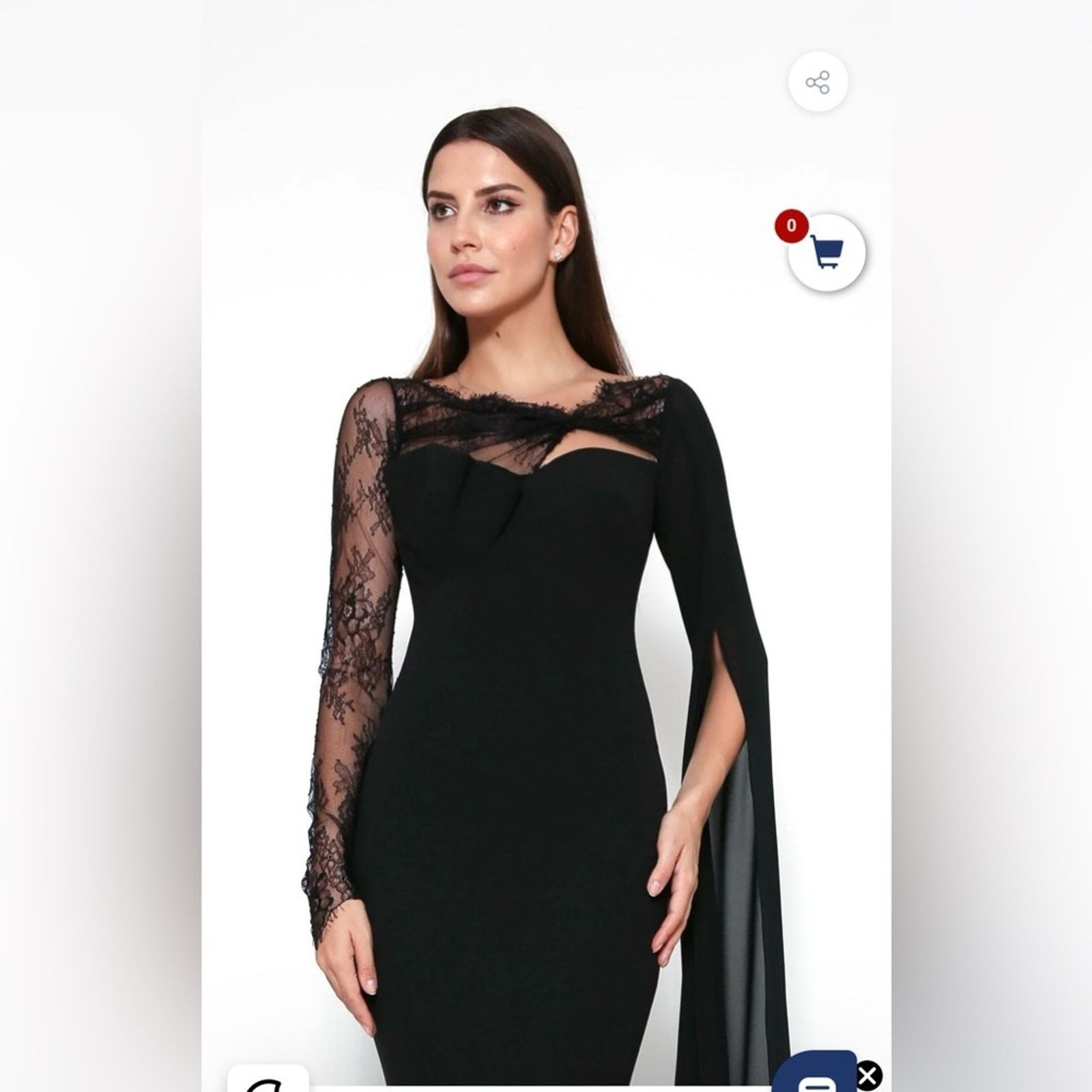 zeena zaki black dress SS2108 ZEENA ZAKI FW202104 DRESS black