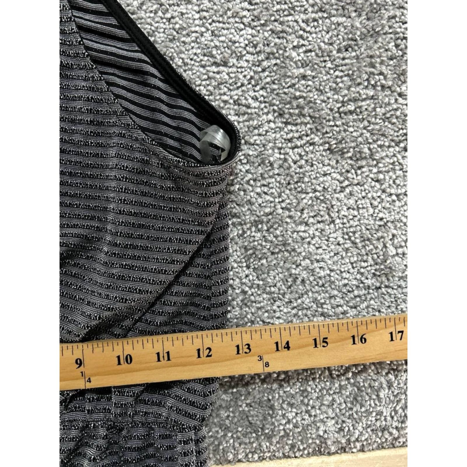 Vintage Everly Maxi Dress Women XS Gray Stripes Halter Dress Maxi Straps Stretch Casual Modern Size XS / US 0-2 / IT 36-38 - 6 Thumbnail