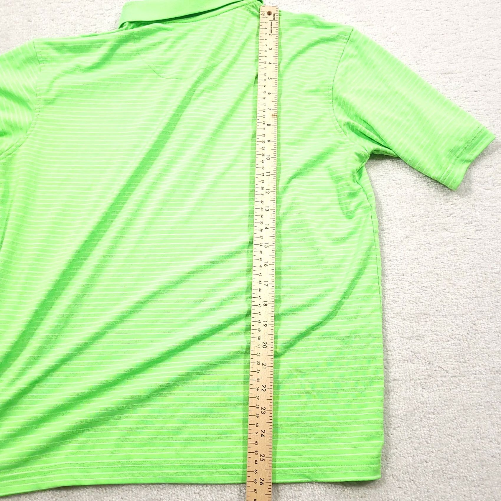 Vintage Pebble Beach Mens Polo Performance Golf Green Short Sleeve Stripe Size Large Size US L / EU 52-54 / 3 - 6 Thumbnail