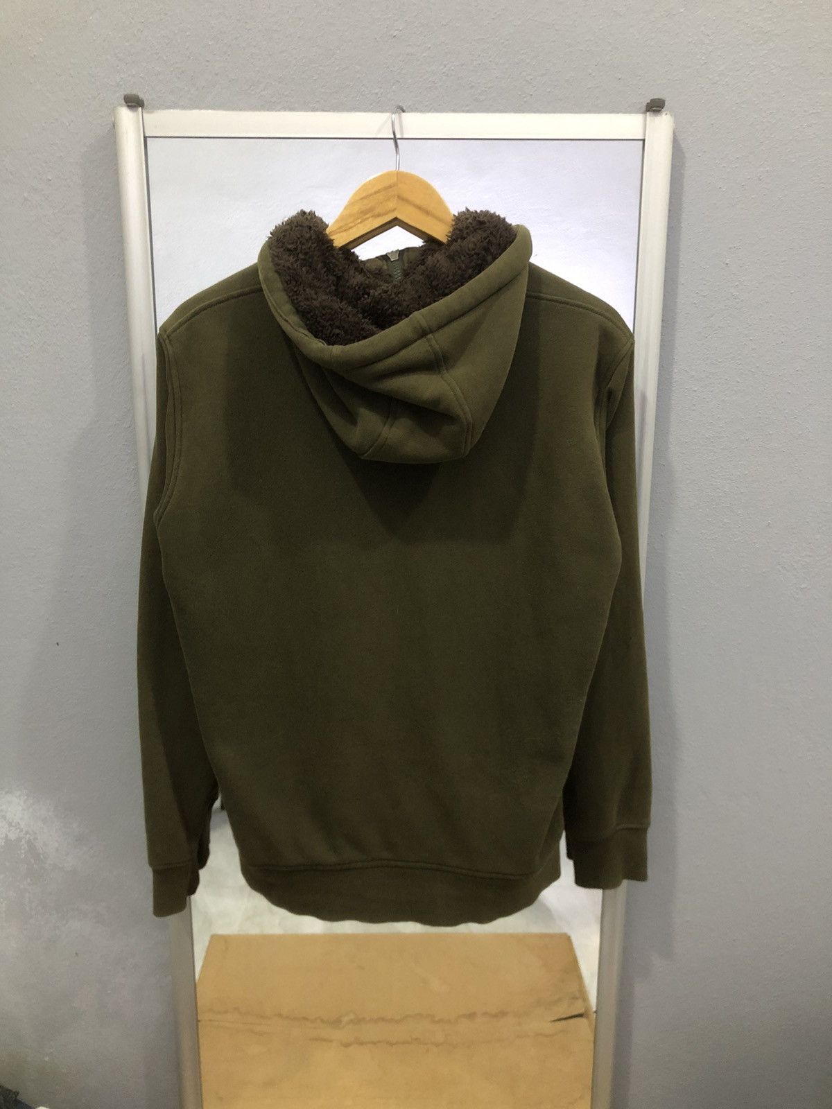 Japanese Brand × Uniqlo Uniqlo olive hoodie with sherpa lining Size US S / EU 44-46 / 1 - 11 Thumbnail
