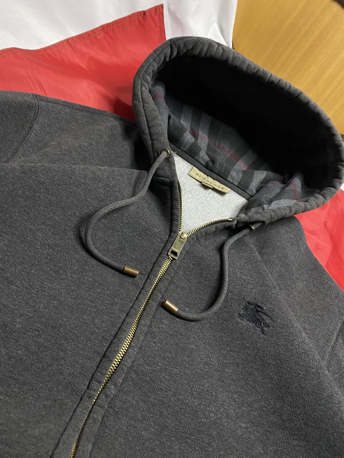 Burberry Burberry Kurke Zip Hoodie Grey Grailed