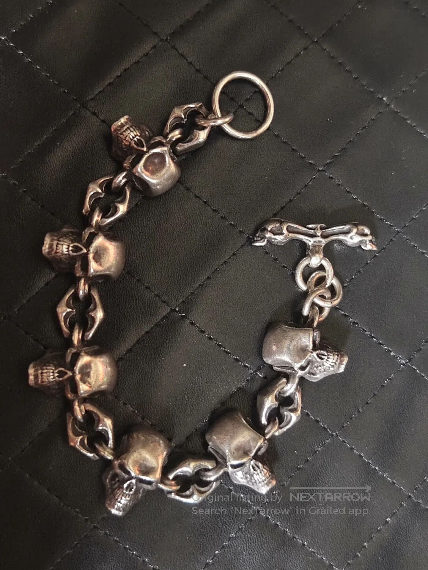 The Great Frog crazy pig skull bracelet in silver. Size ONE SIZE - 1 Thumbnail