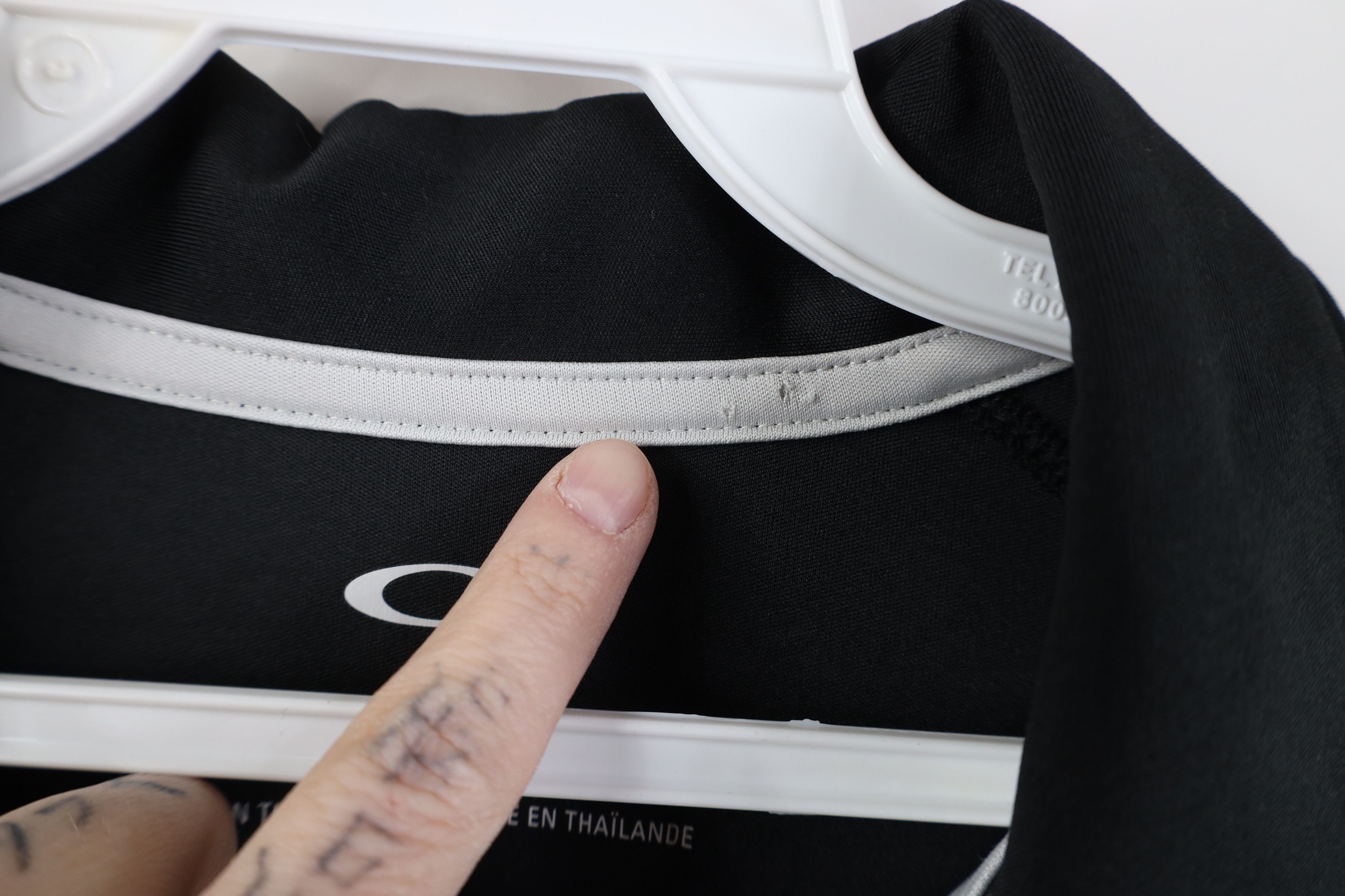 Oakley Vintage Y2K Oakley Spell Out Knit Collared Golf Polo Black Size US L / EU 52-54 / 3 - 5 Thumbnail