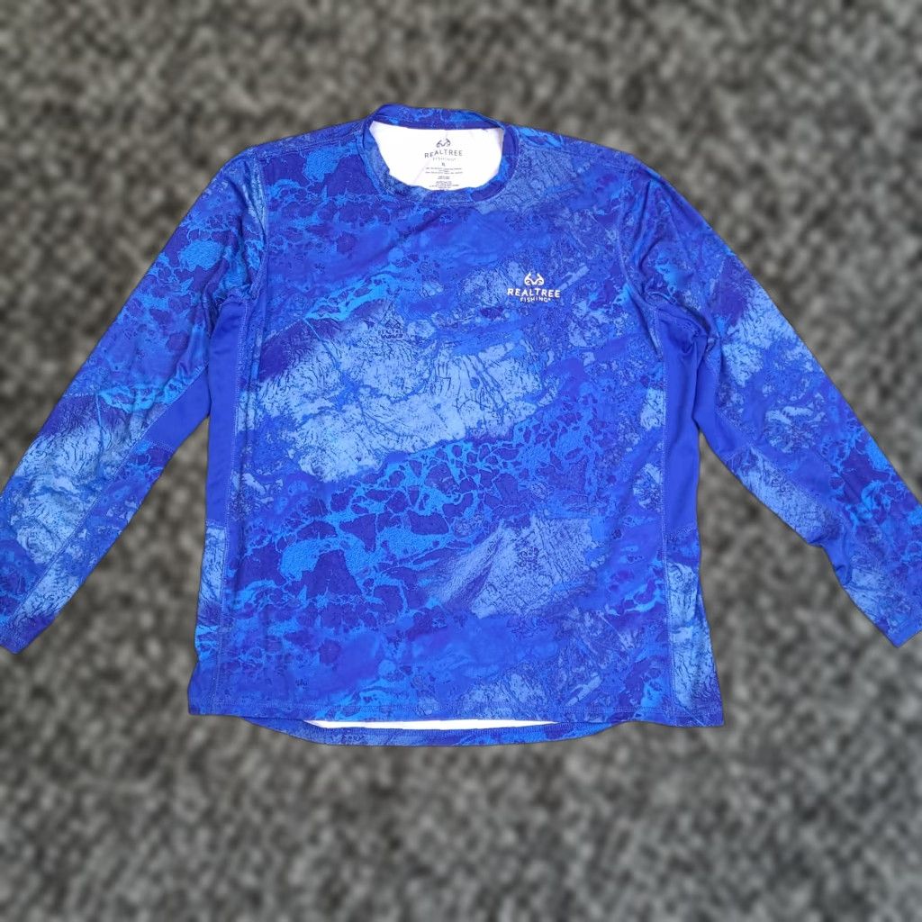 Realtree Realtree Shirt Mens XL Blue RealTree Wave Outdoors Beach ...