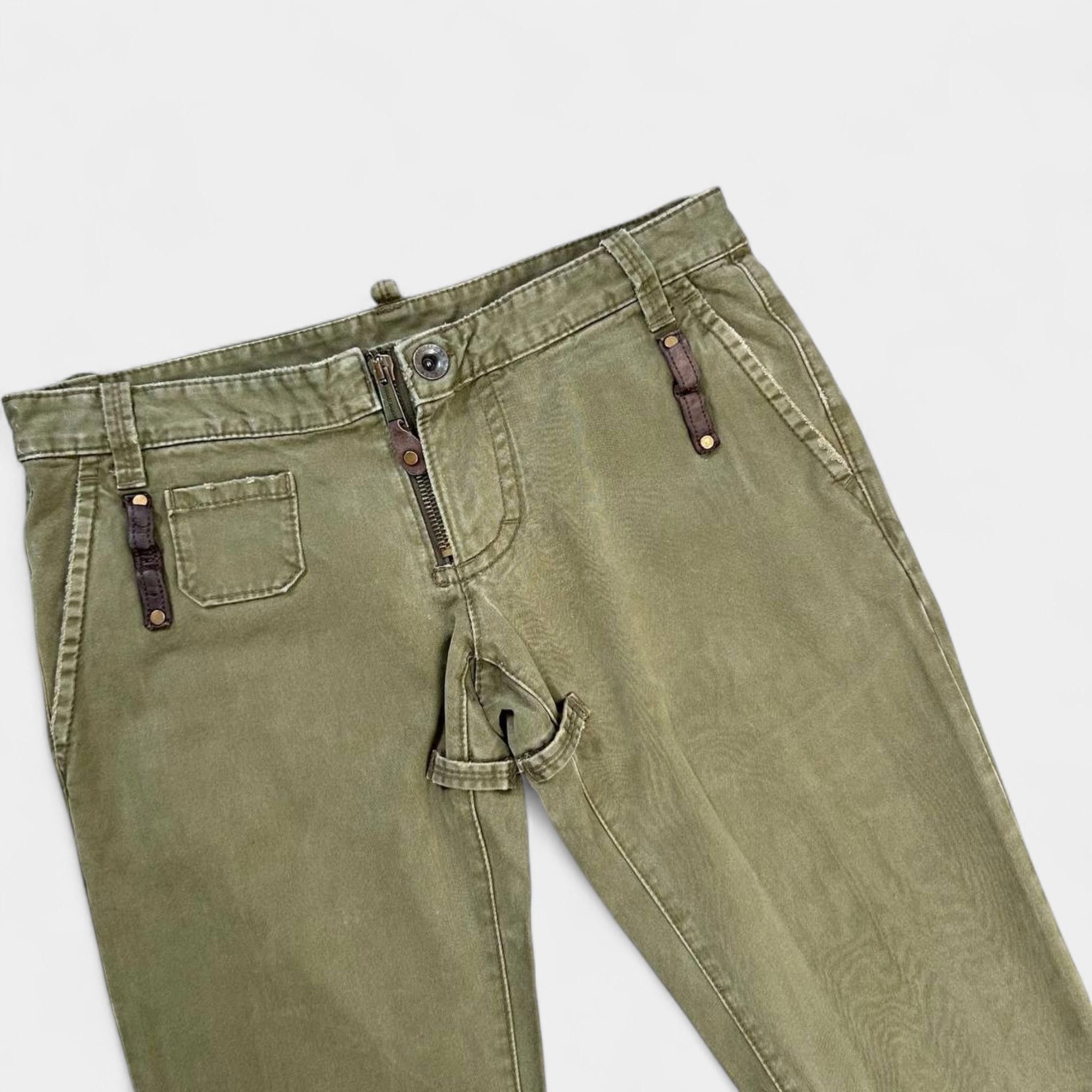 Dsquared2 Dsquared2 2000s Cargo Green Pistachio Pants Size US 32 / EU 48 - 2 Thumbnail