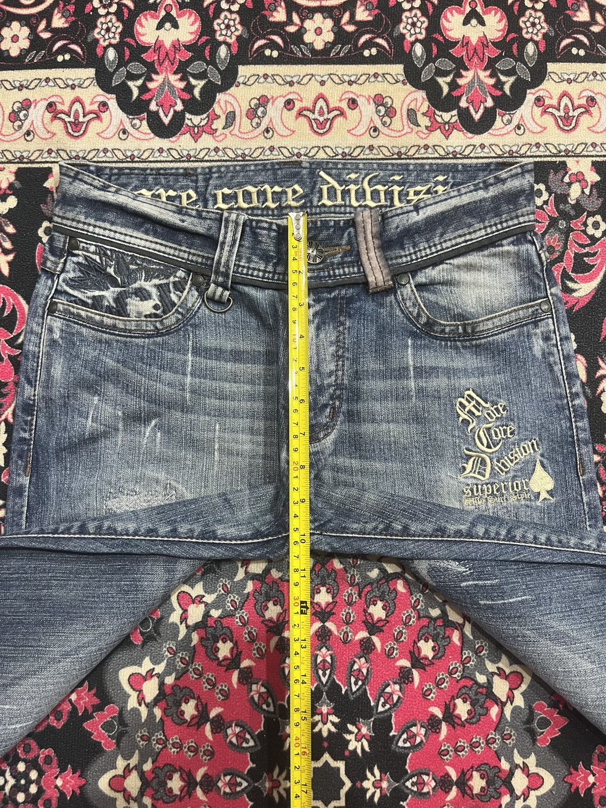 Japanese Brand Vintage Japanese Brand MCD Embroidered Slogan Sashiko Jeans Size US 30 / EU 46 - 18 Thumbnail