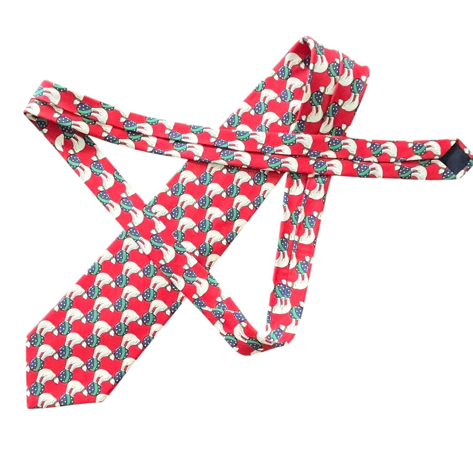 Brooks Brothers Brooks Brothers Silk Tie Red Polar Bears Balls Makers USA Size ONE SIZE - 2 Thumbnail