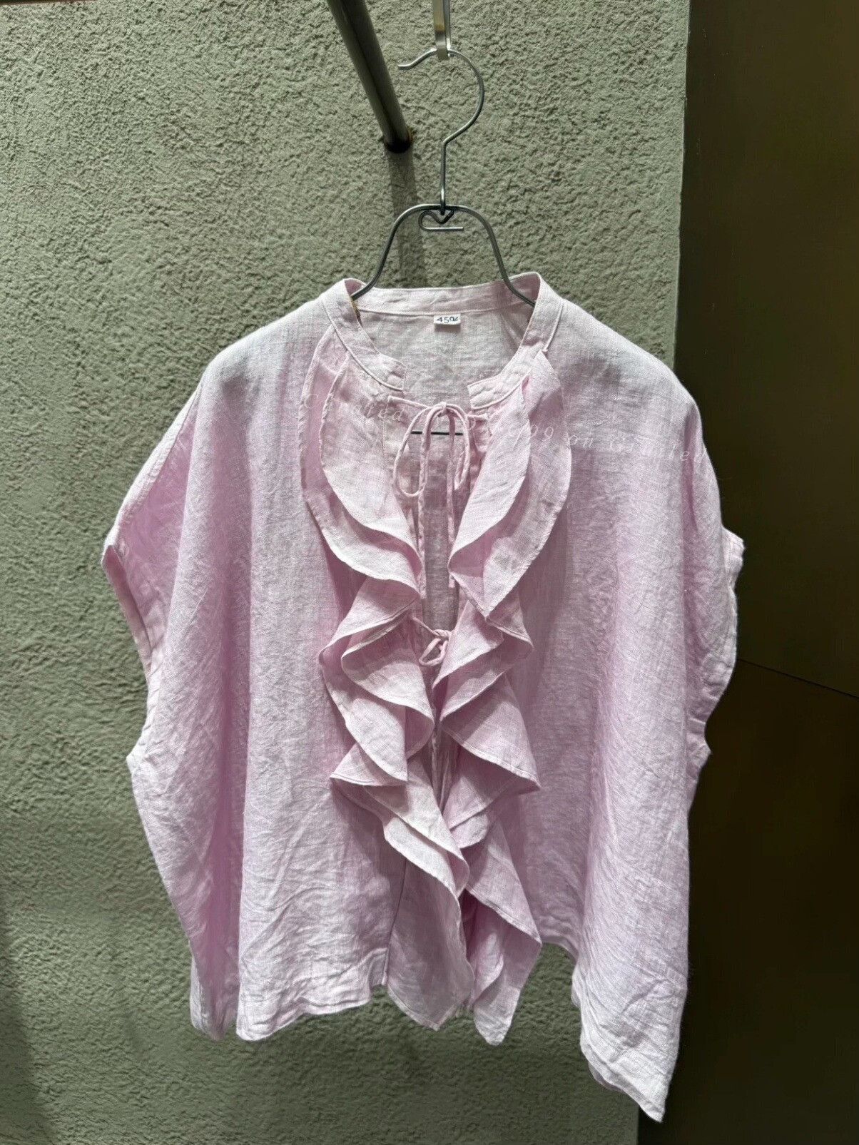 45rpm 45R Linen Ruffled Sleeveless Top Size M / US 6-8 / IT 42-44 - 1 Thumbnail