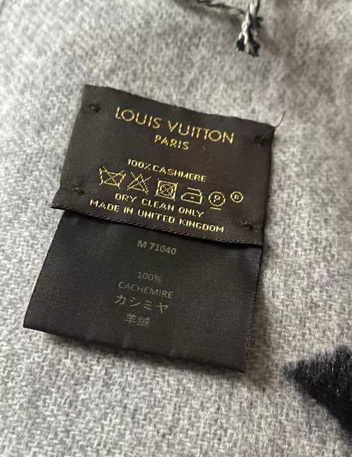 Louis Vuitton Louis Vuitton Reversible Full-print Cashmere Scarf J38 Size ONE SIZE - 6 Thumbnail