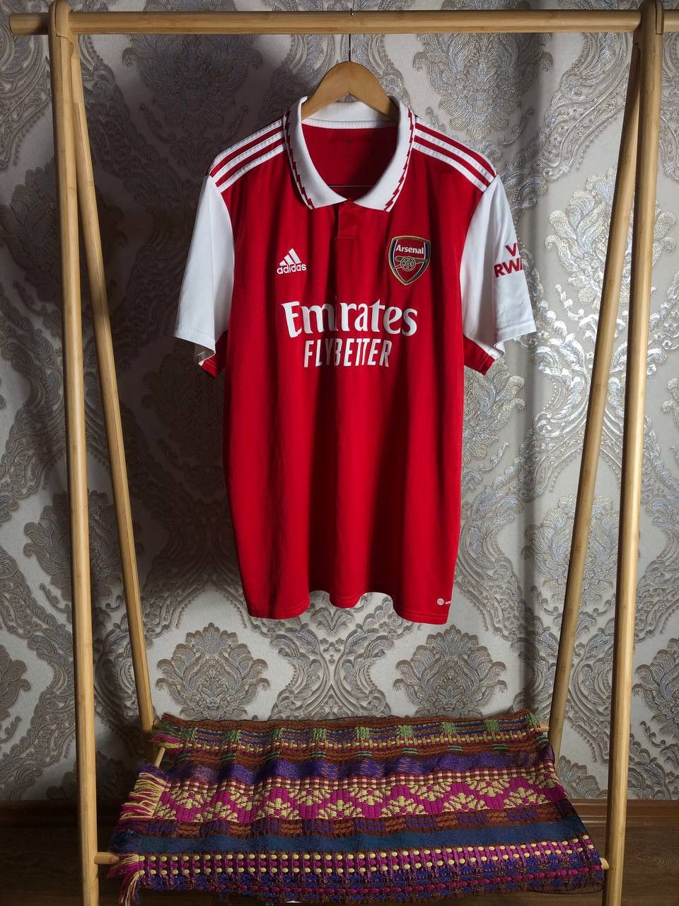 Vintage Adidas FC Arsenal London England Soccer Jersey Y2K