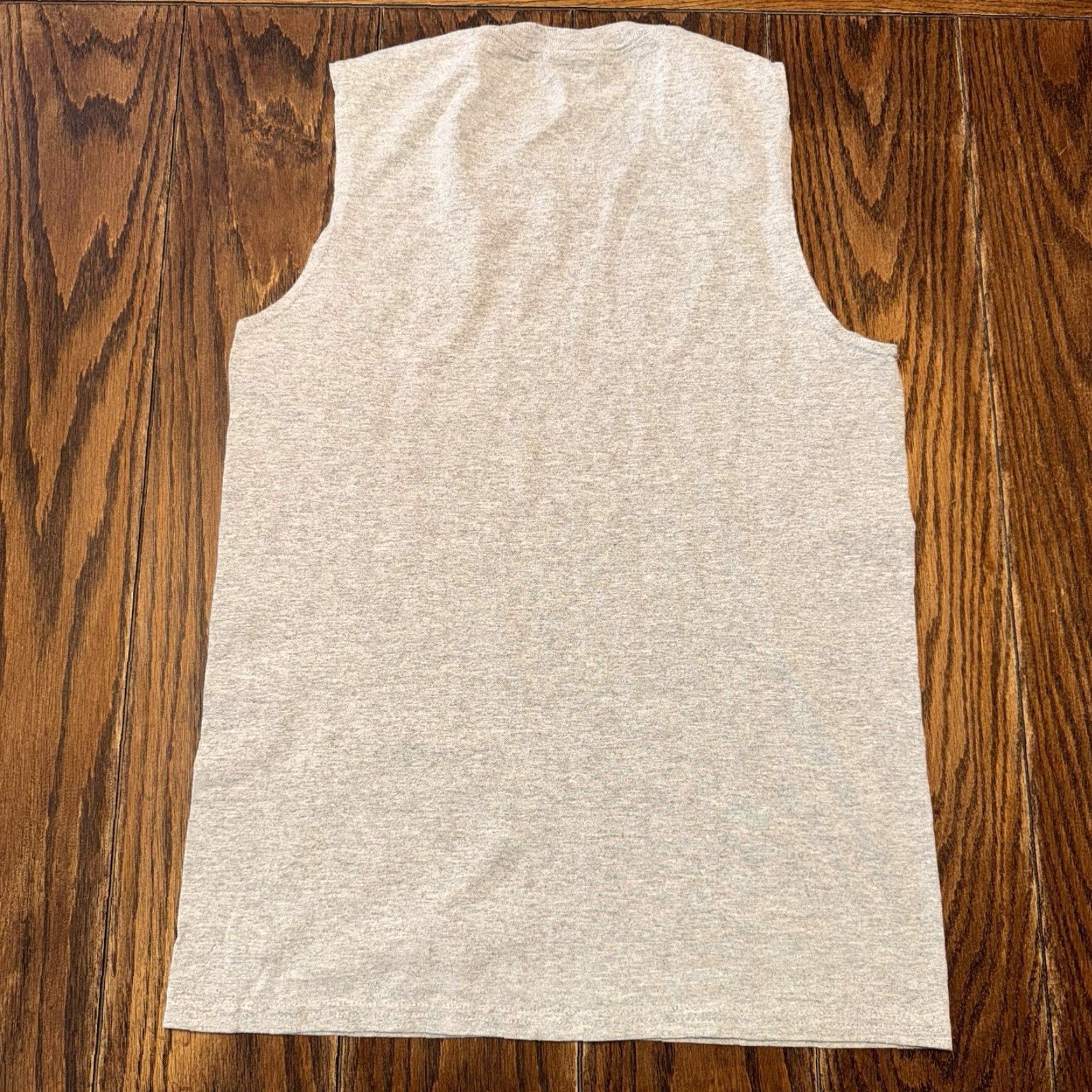 Gildan VINTAGE Ar Ramadi Iraq Gym Sleeveless Shirt Size S Military Work Out Mens T-Shirt Gray COTTON/POLYESTER Graphic Print Fire 26" long 17.75" wide Size US S / EU 44-46 / 1 - 4 Thumbnail
