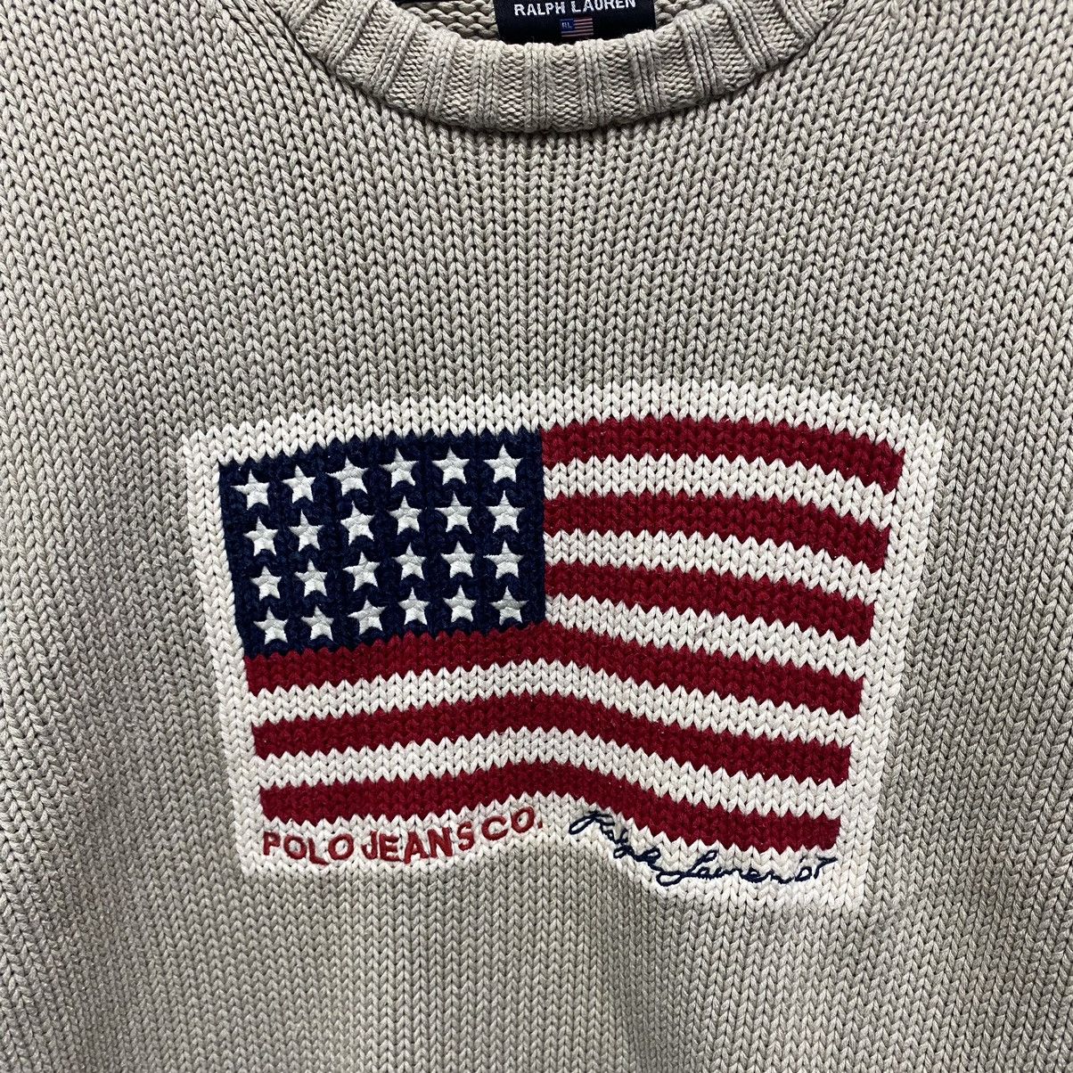 Polo Ralph Lauren Polo Ralph Lauren Sweater USA flag vintage Size US L / EU 52-54 / 3 - 5 Thumbnail
