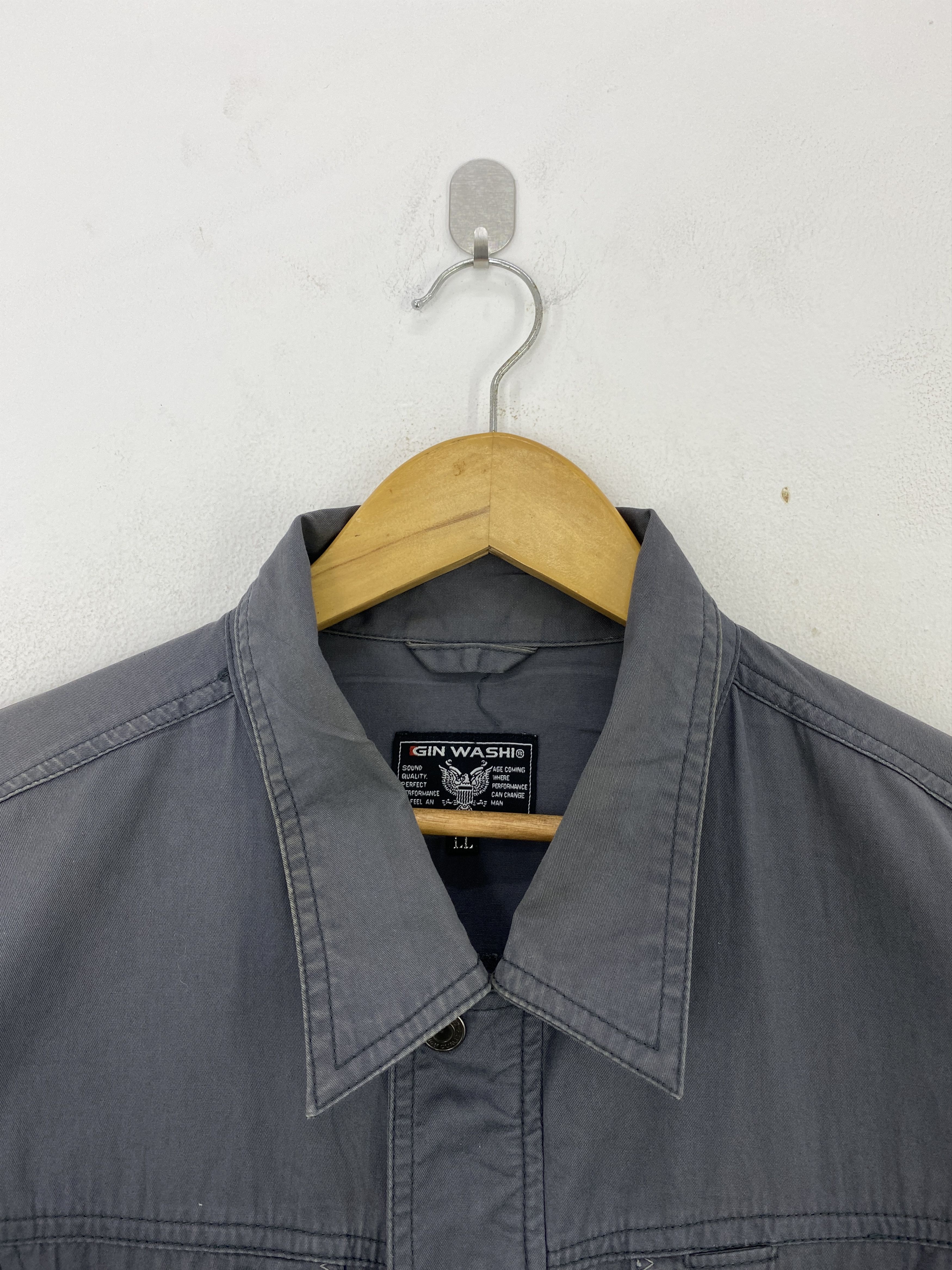 Japanese Brand Vintage Gin Washi Worker Jacket JA0157 Size US XL / EU 56 / 4 - 9 Thumbnail