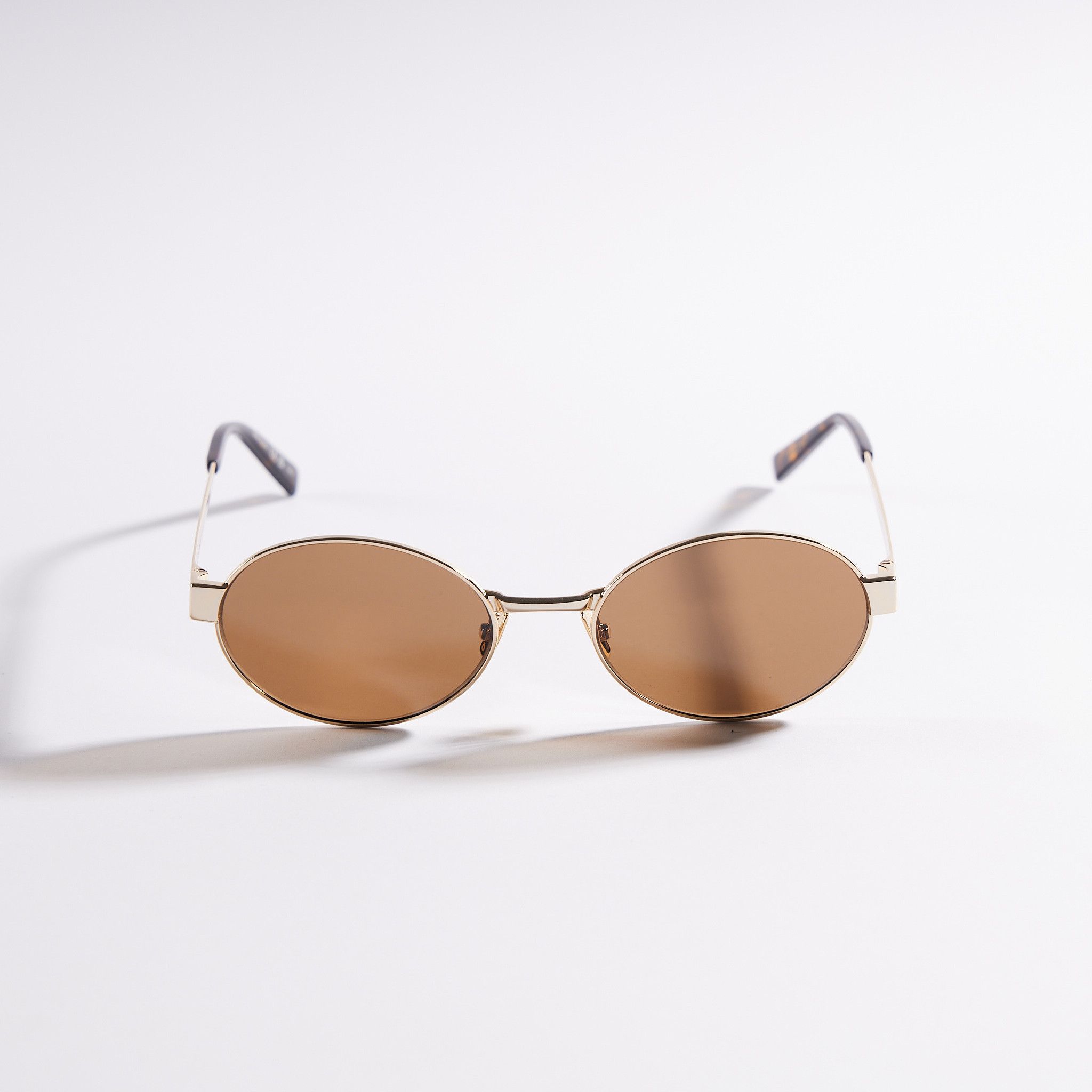 Final Price! Saint Laurent SL692 004 Gold Brown Sunglasses Gold Sunglasses  main image 2