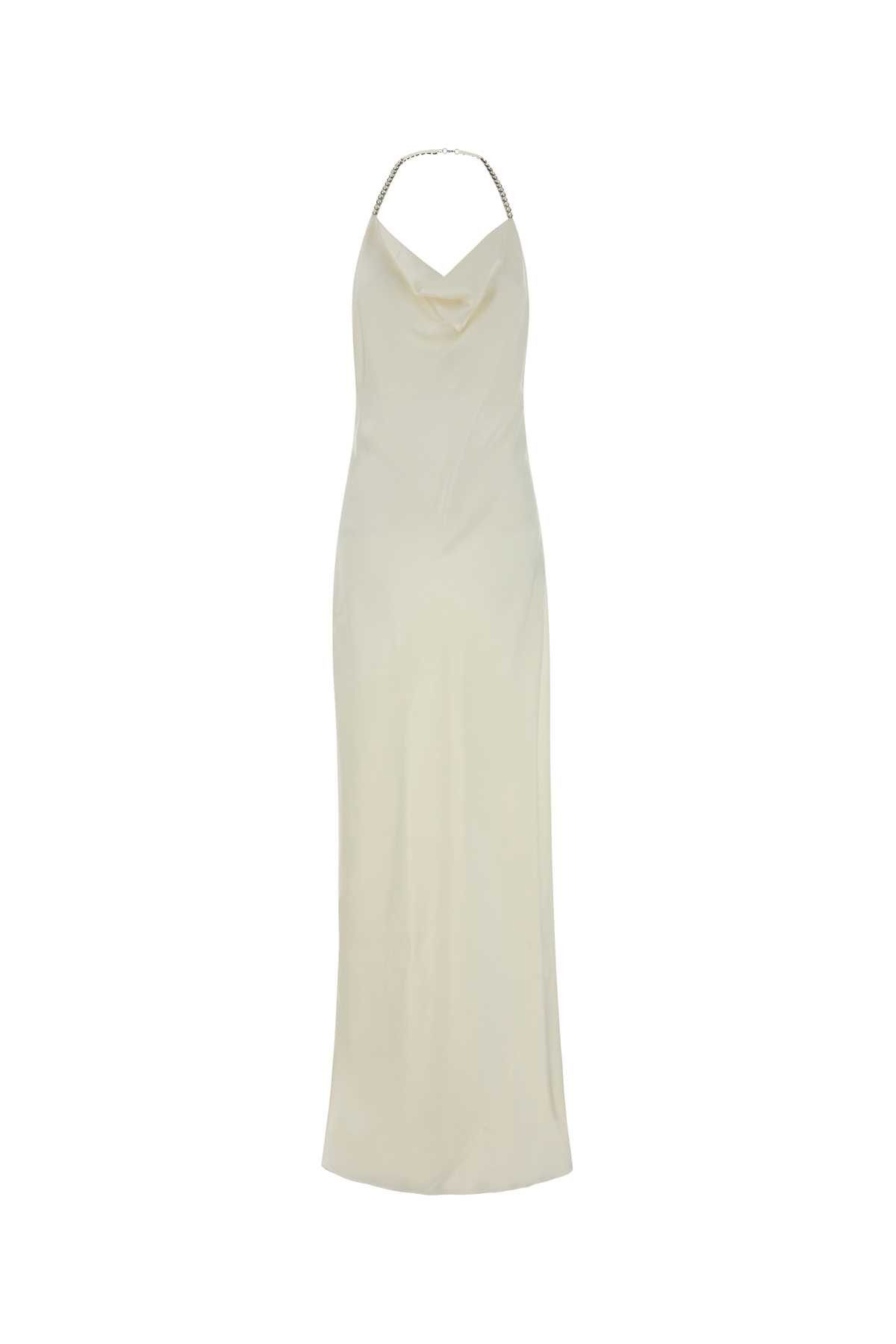 Stella McCartney Ivory Satin Long Dress Size S / US 4 / IT 40 - 1 Thumbnail