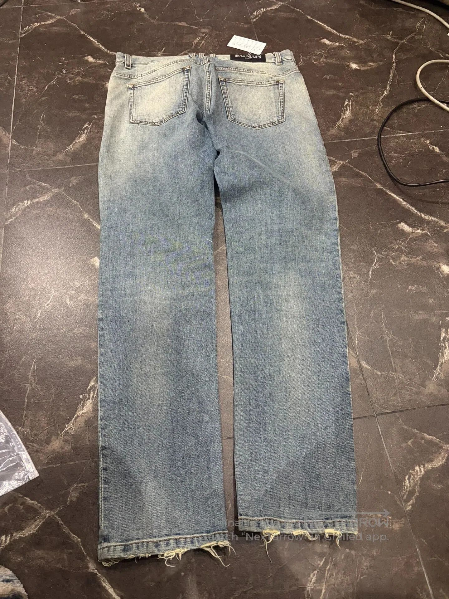 Balmain Balmain Blue Distressed Men's Jeans 33. Size US 33 - 4 Thumbnail