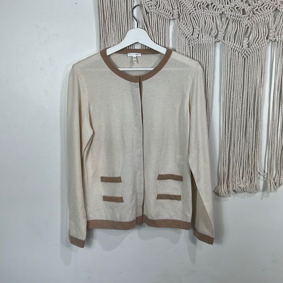 Escada Womens Escada Cashmere Cardigan Sweater Beige/Tan Size 42 Grailed