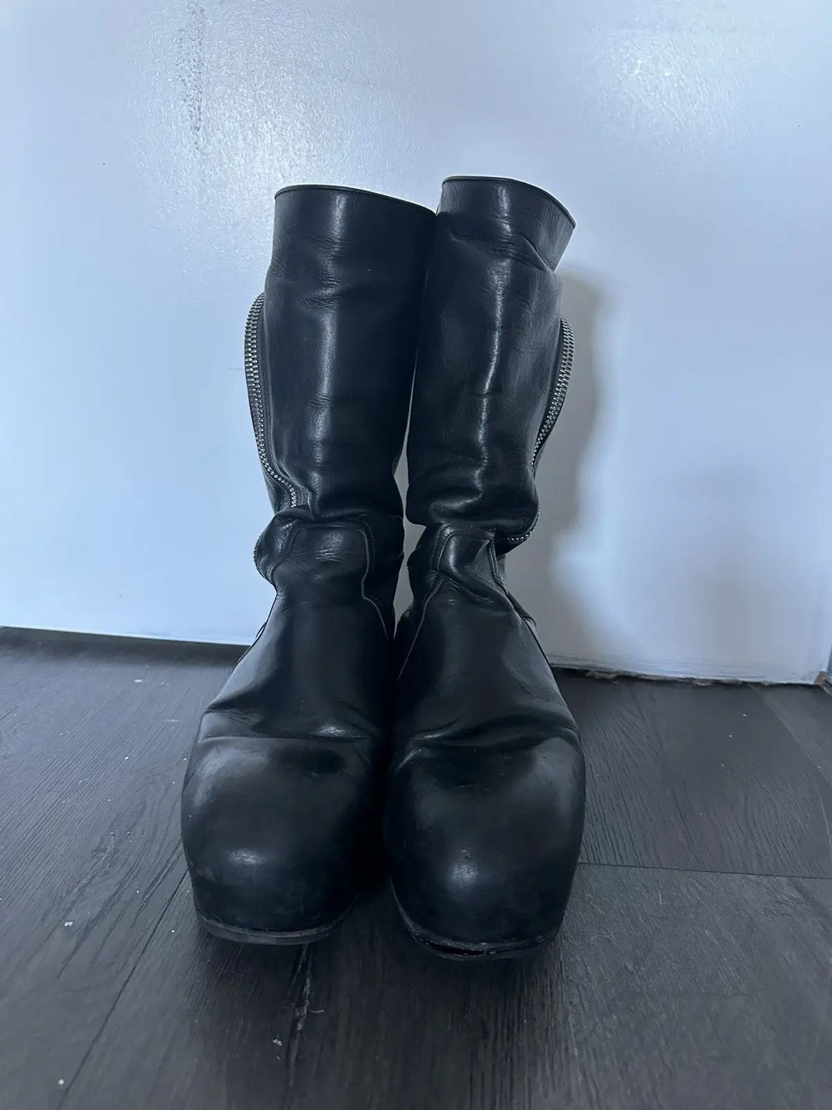 Rick Owens Rick Owens Bauhaus Ballast Biker Boots Size US 10 / EU 43 - 2 Thumbnail