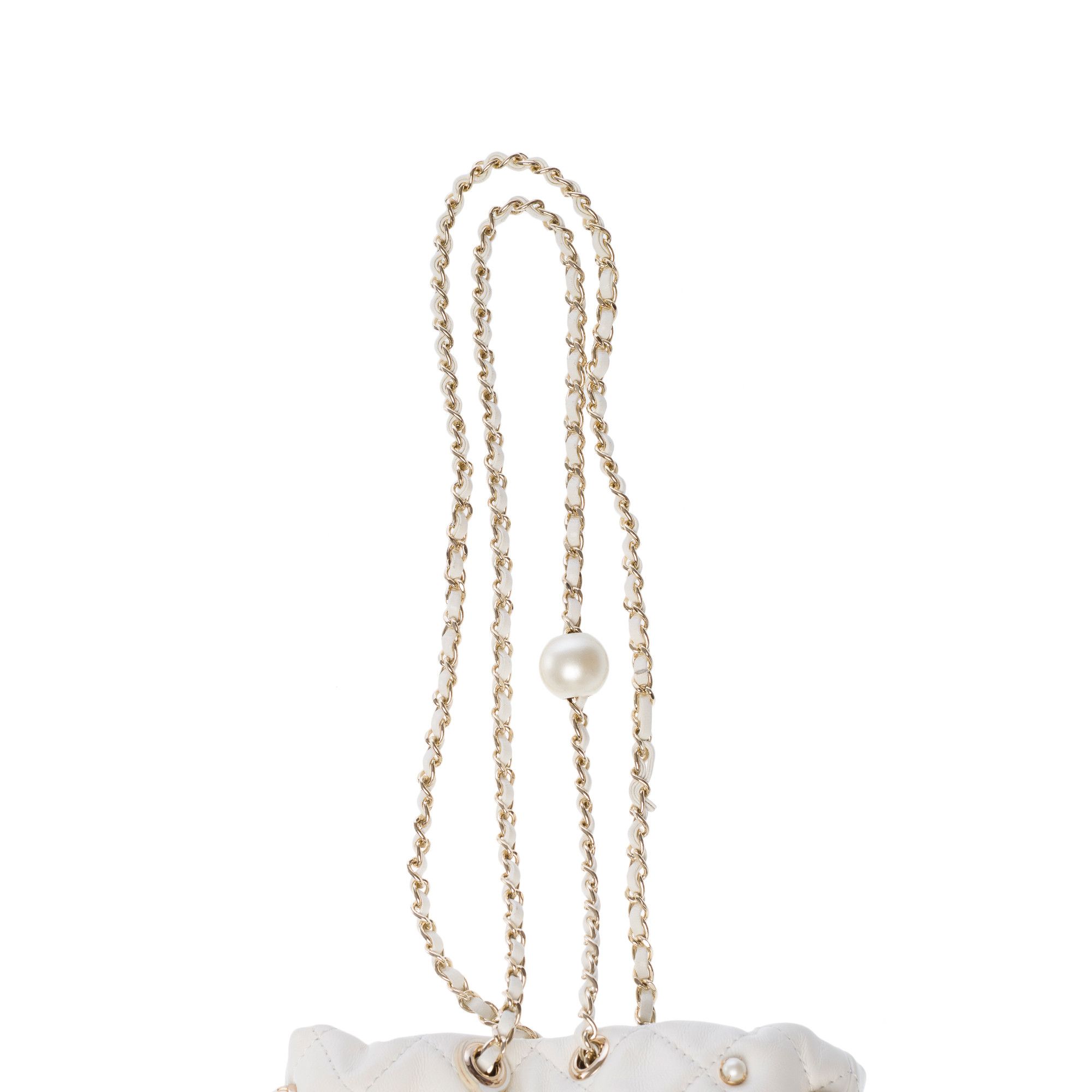 Chanel CHANEL Bag in White Leather Size ONE SIZE - 10 Thumbnail