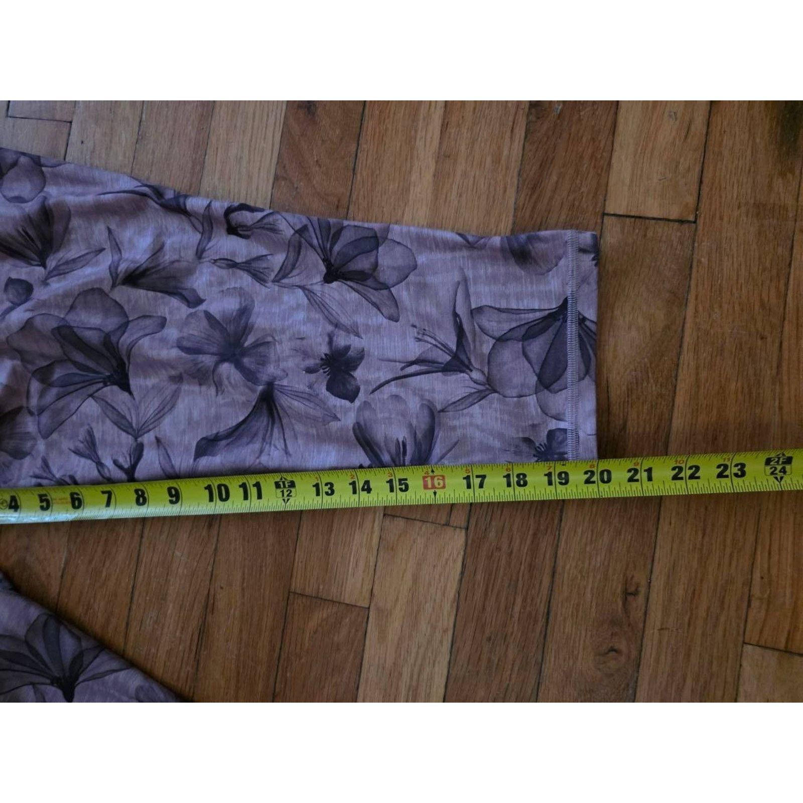Athleta Athleta Pocket Tight Yoga Leggings Pink Floral 3X A001268 Size 42" / US 20 - 2 Thumbnail