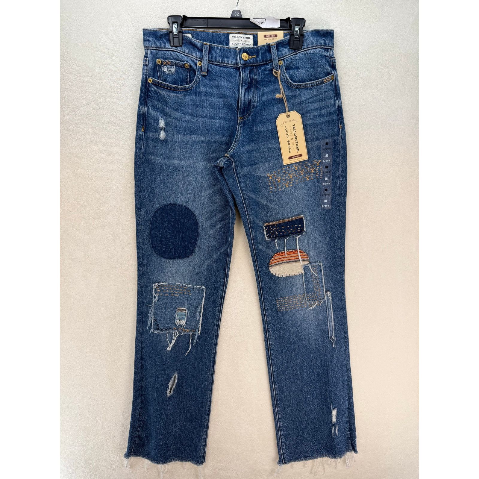 Lucky Brand LUCKY BRAND X YELLOWSTONE WOMEN'S 8/29R TEETER WASH EASY RID Size 30" / US 8 / IT 44 - 1 Thumbnail