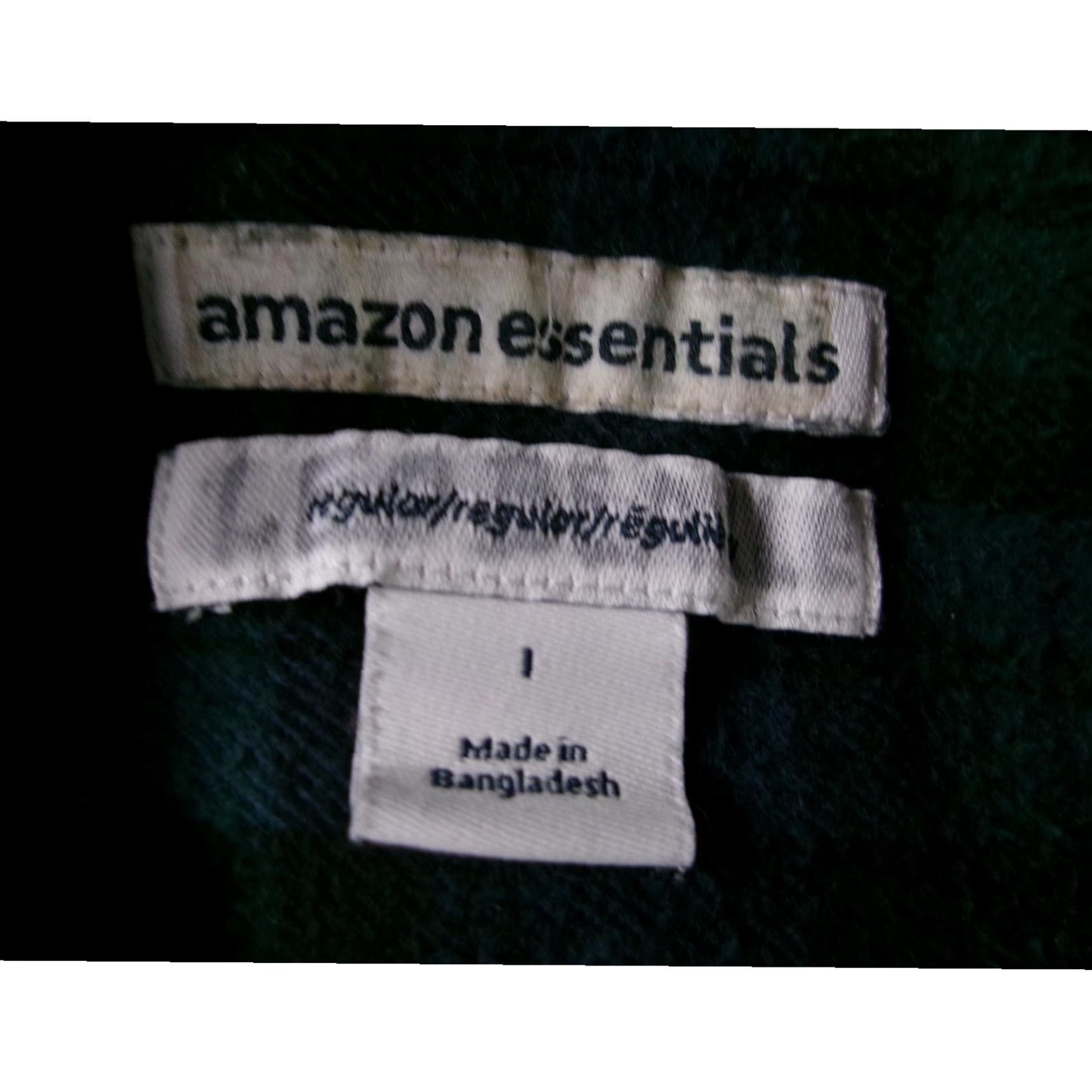 Essentials Amazon Essentials Flannel Shirt Men Large Green Plaid Button-Up Classic Outdoor Size US L / EU 52-54 / 3 - 6 Thumbnail
