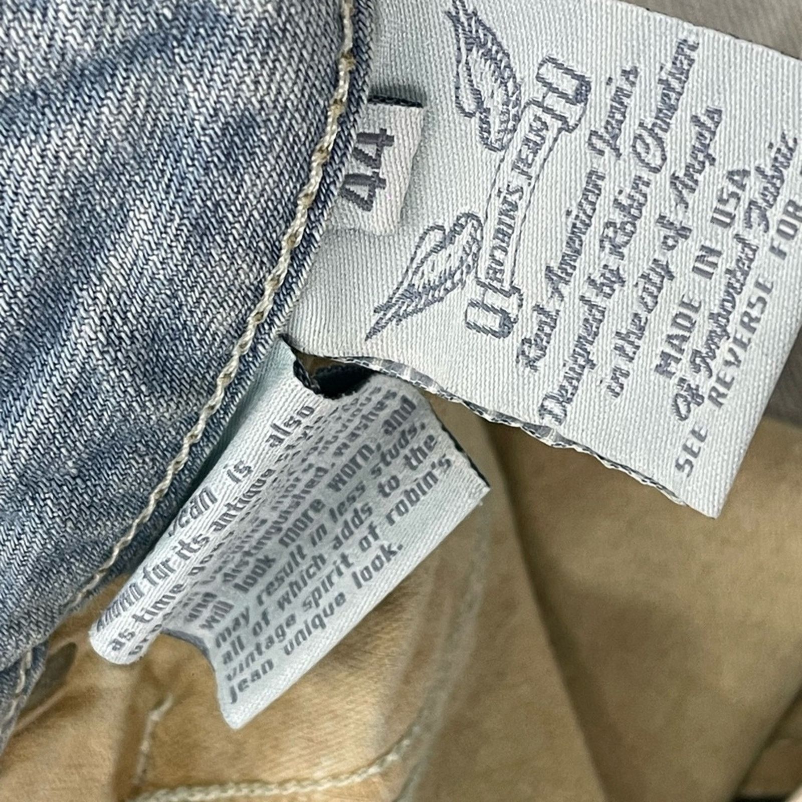 Robins Jeans Robin's Jean Men's Straight Jeans with Size :44 Size US 44 / EU 60 - 7 Thumbnail