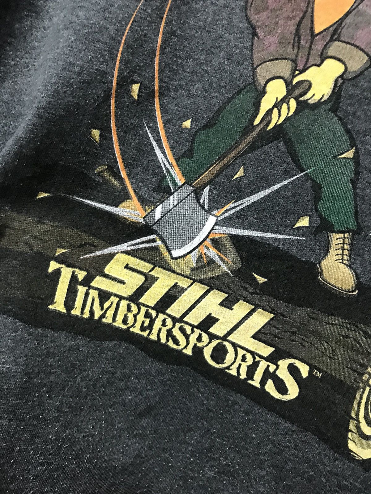 Playstation × Vintage Vintage90s STIHL Timbersports T-shirt Size US L / EU 52-54 / 3 - 2 Thumbnail