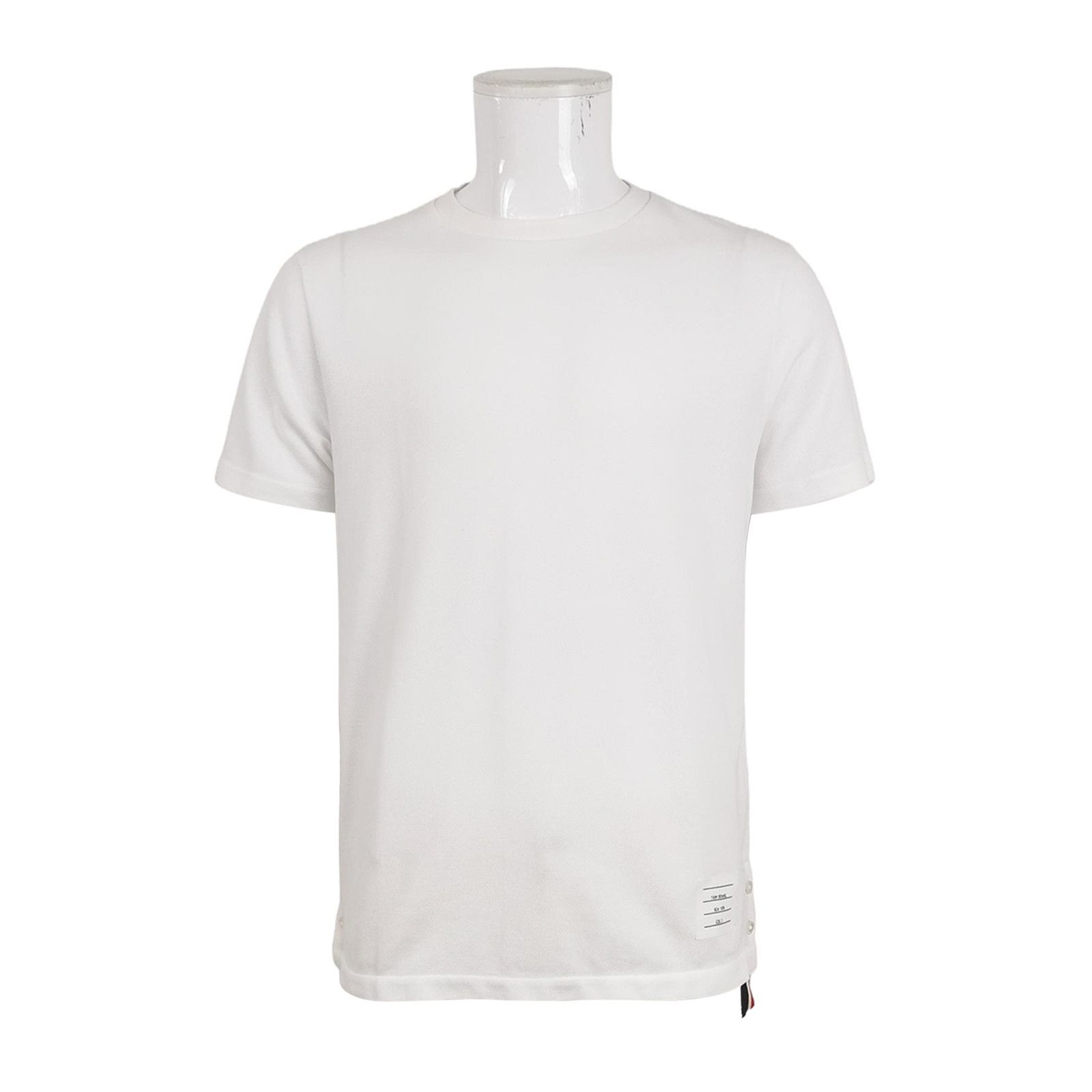 Thom Browne Thom Browne Cotton Contrast Stripe Crew Neck T-Shirt Size US M / EU 48-50 / 2 - 1 Thumbnail