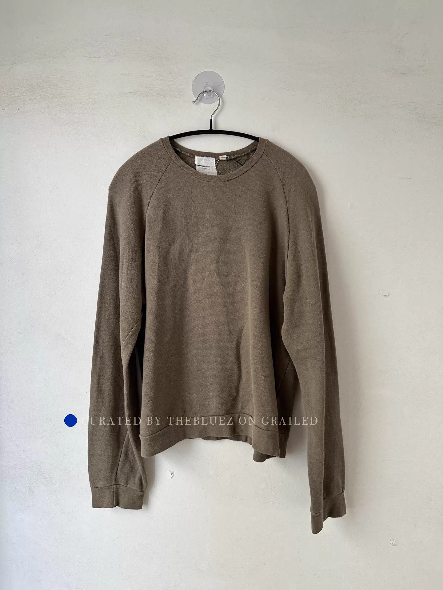 Helmut Lang Dropped-Shoulder Crewneck in Rich Brown Size US M / EU 48-50 / 2 - 1 Thumbnail