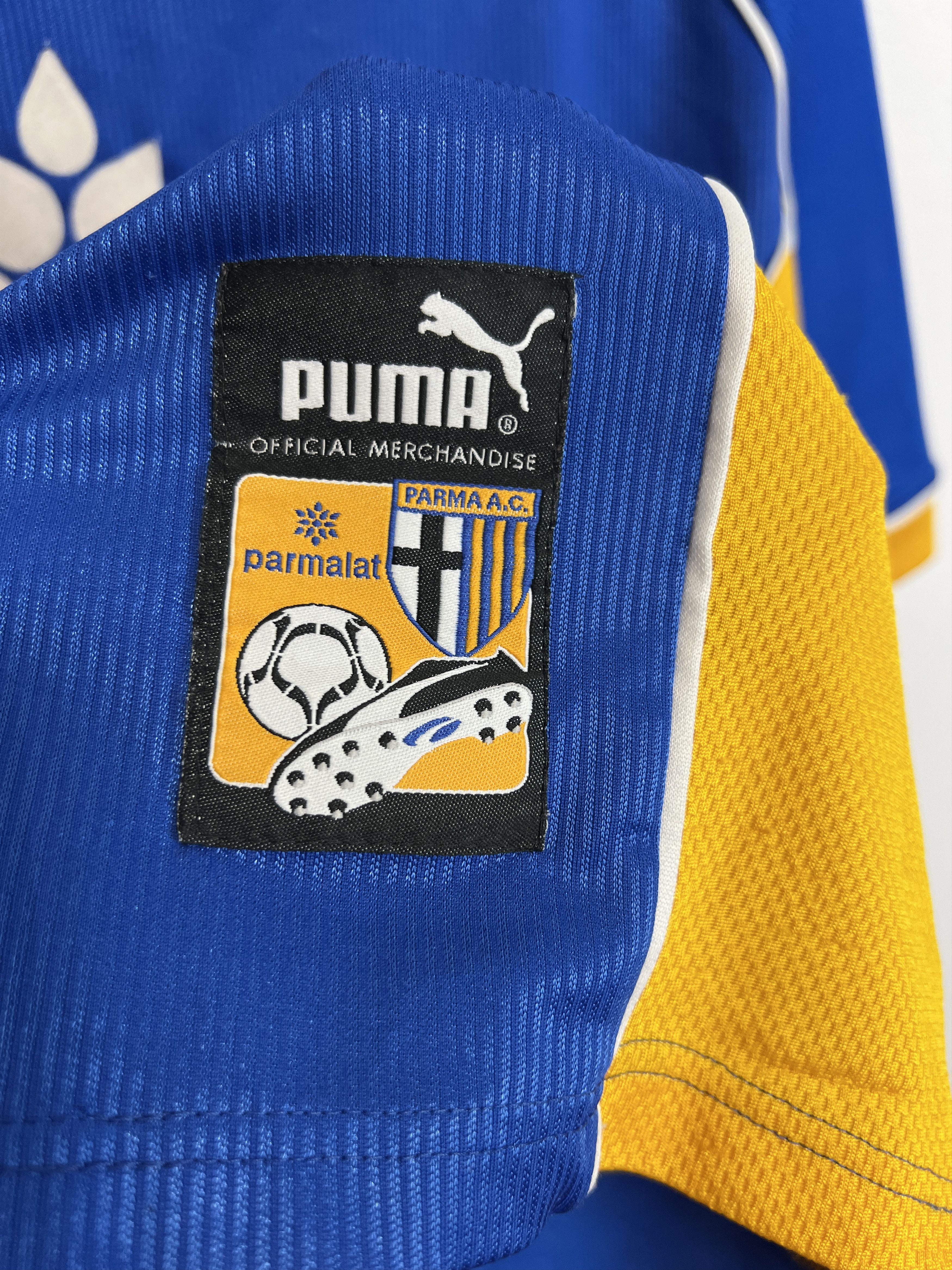 Puma Parma Away football shirt 1997 Soccer Jersey Maglia Trikot Size US L / EU 52-54 / 3 - 5 Thumbnail
