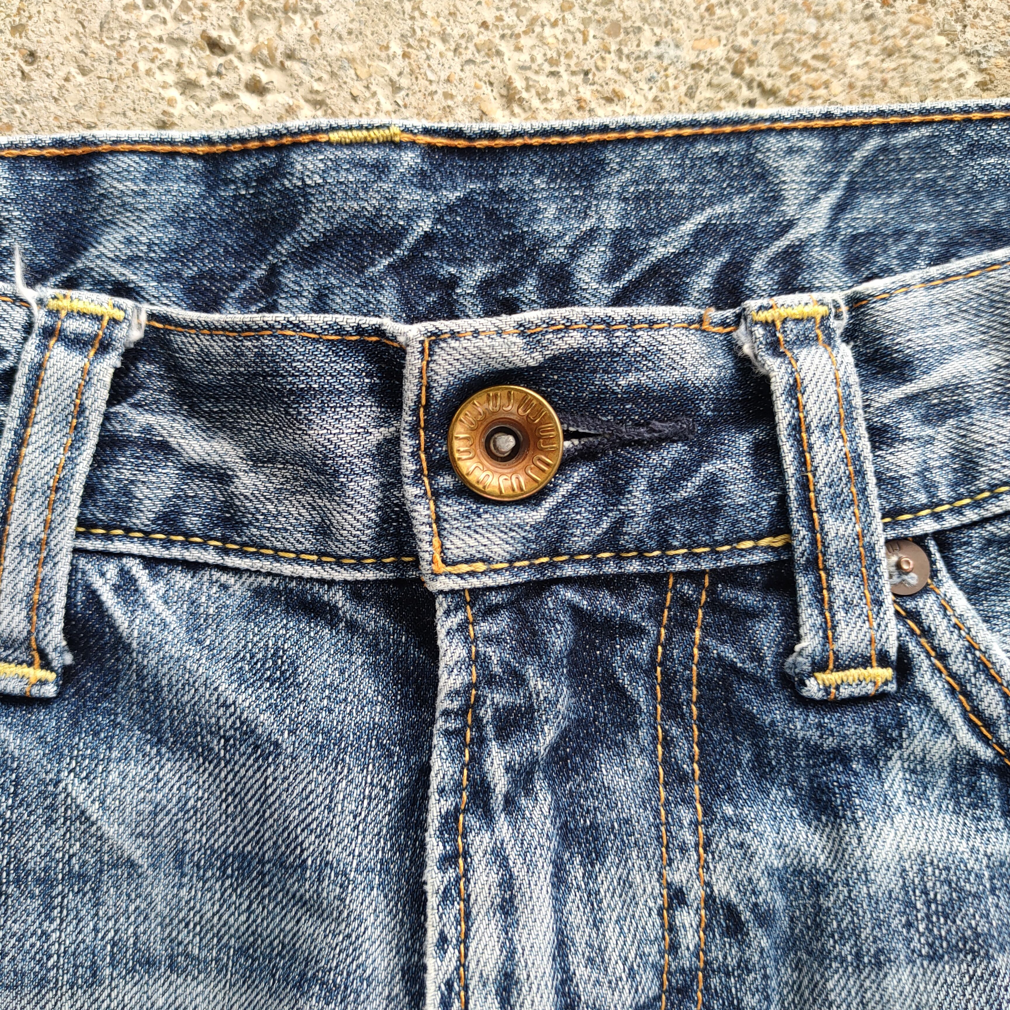 Jean W32 VINTAGE JAPANESE FADED DISTRESSED DENIM JEANS PANTS Size US 32 / EU 48 - 5 Thumbnail