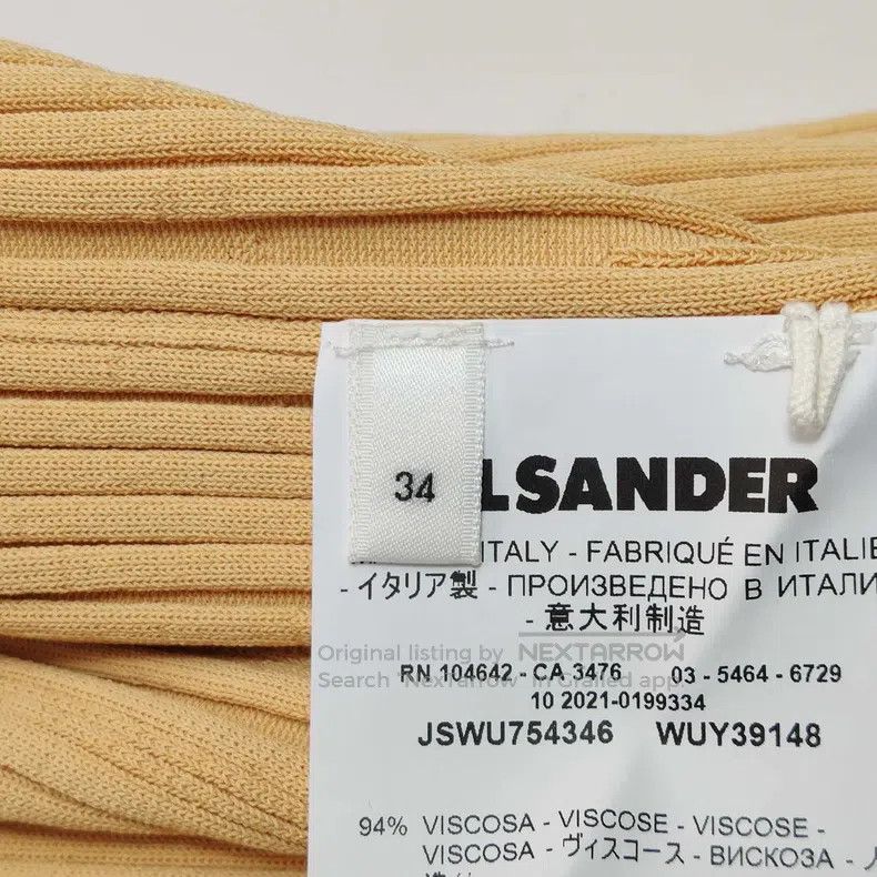 Jil Sander Jil sander size 34 Solid color V-neck sweater Size M / US 6-8 / IT 42-44 - 4 Thumbnail