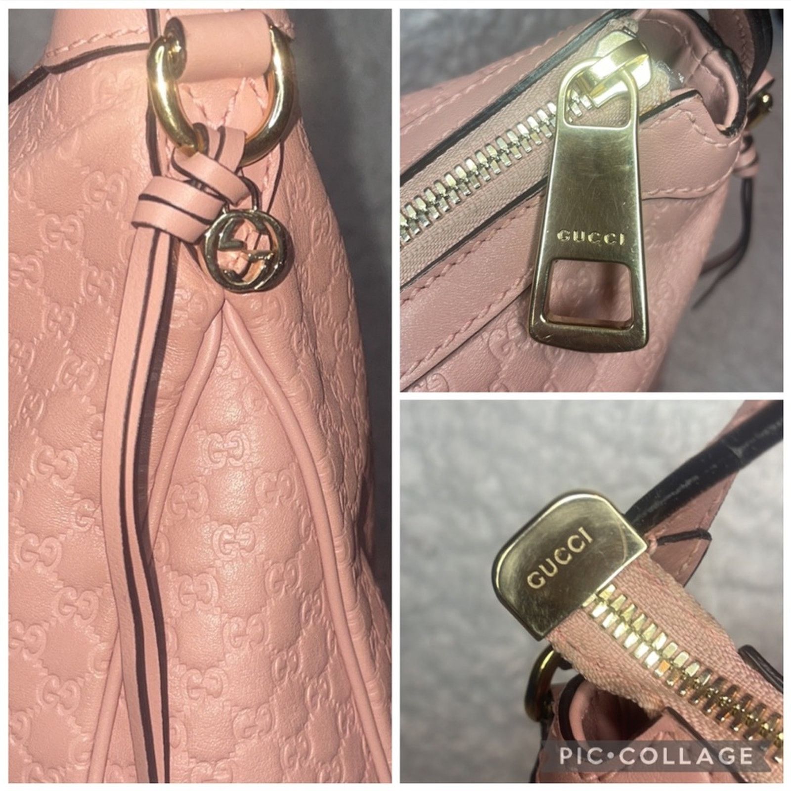 Gucci Gucci Bree Microguccissima GG Hobo Bag Pink 449244 Size ONE SIZE - 3 Thumbnail