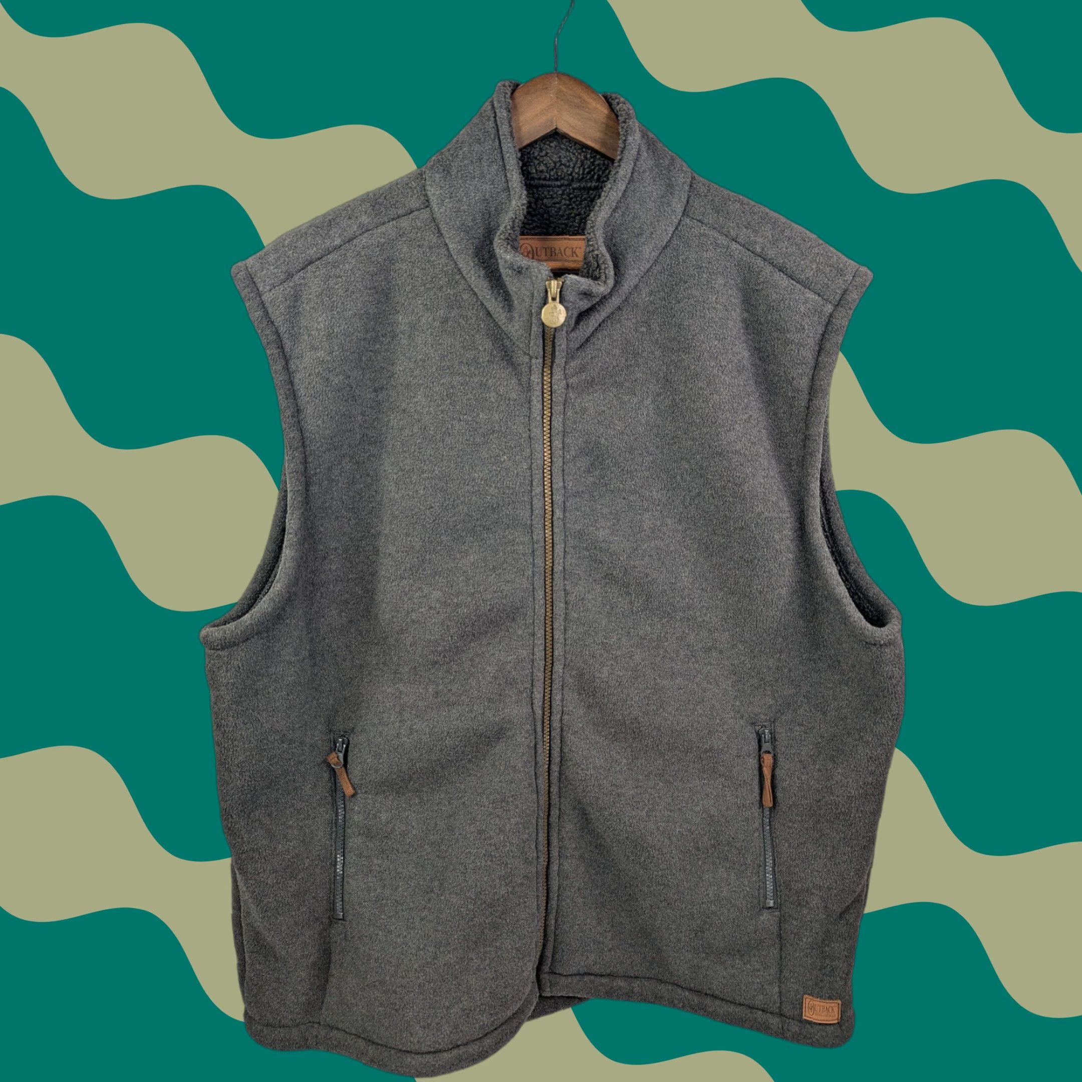 CO Outback Trading Co Vest Summit Fleece Gray 2XL Zip Pockets Outdoor Men Size US XXL / EU 58 / 5 - 1 Thumbnail