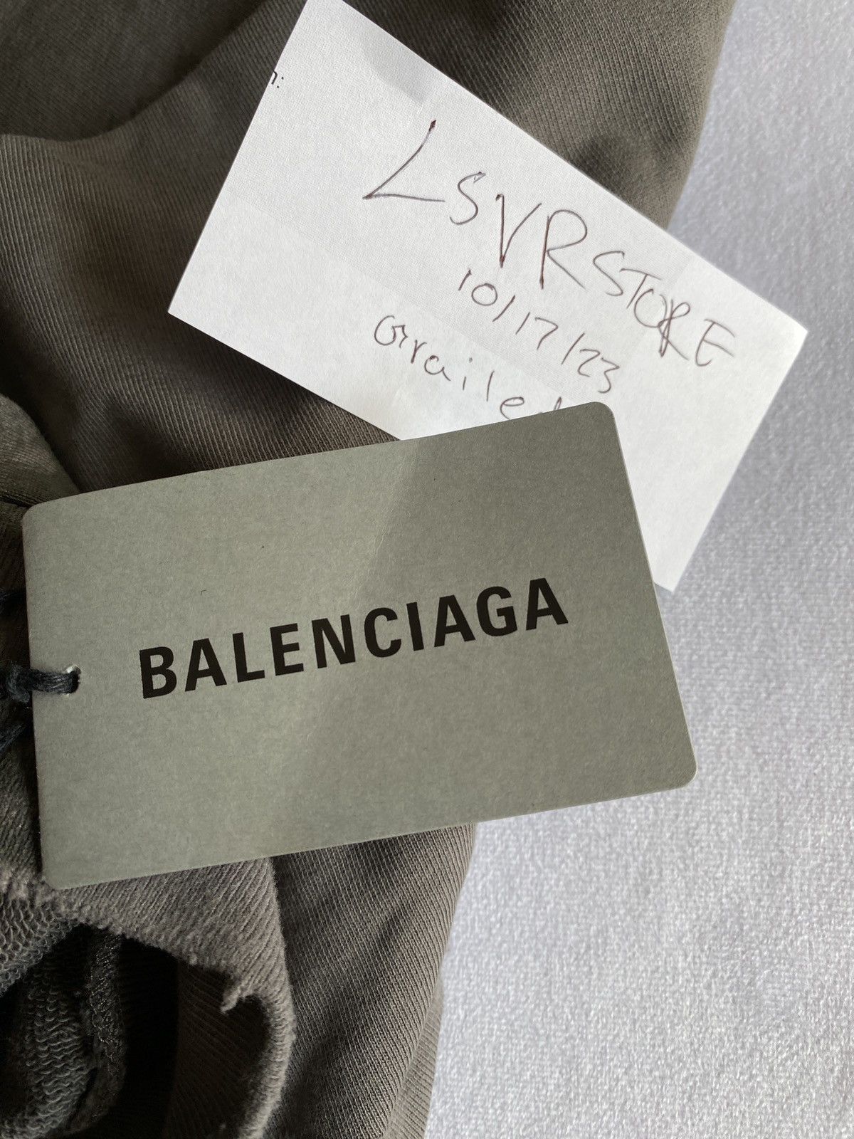 Balenciaga BALENCIAGA Destroyed Mud Gaffer Zip Hoodie Grey Medium Size US M / EU 48-50 / 2 - 14 Thumbnail