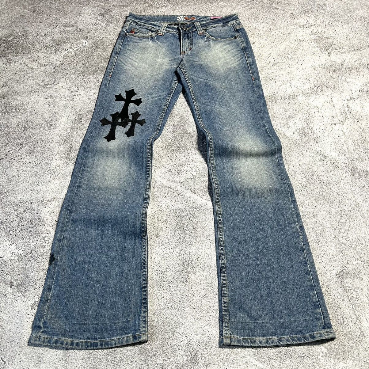 Japanese Brand Vintage Rare Missme Flared Denim Patch Art Size US 30 / EU 46 - 12 Thumbnail